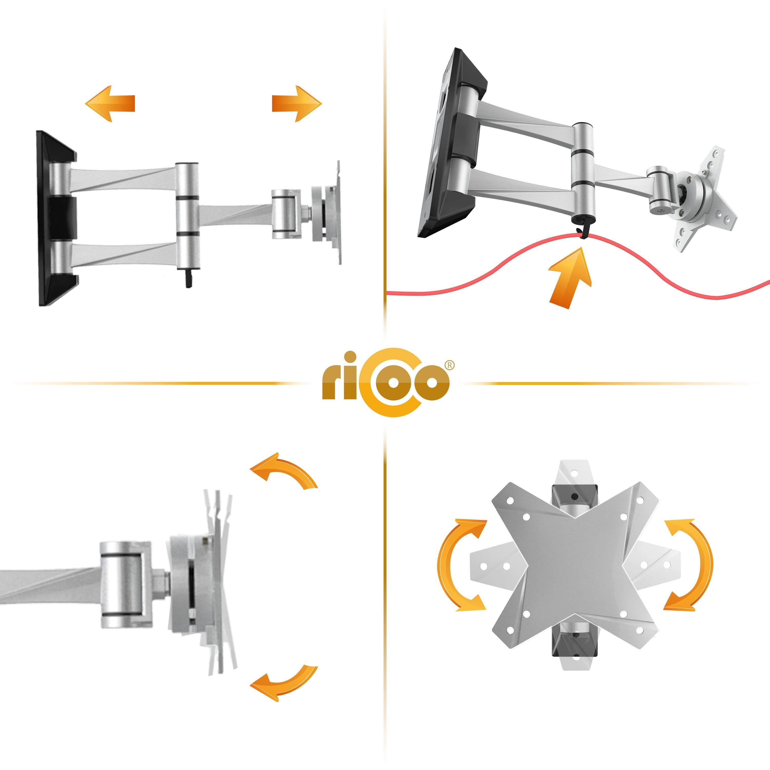 ausziehbar 32 neigbar Monitor RICOO 100x100) schwenkbar VESA universal (bis TV-Wandhalterung, Zoll, S1811 Halter