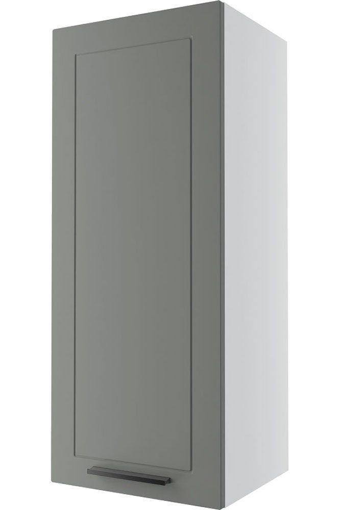 grey Feldmann-Wohnen Kvantum 45cm und Klapphängeschrank matt Front- dust (Kvantum) wählbar Korpusfarbe 1-türig