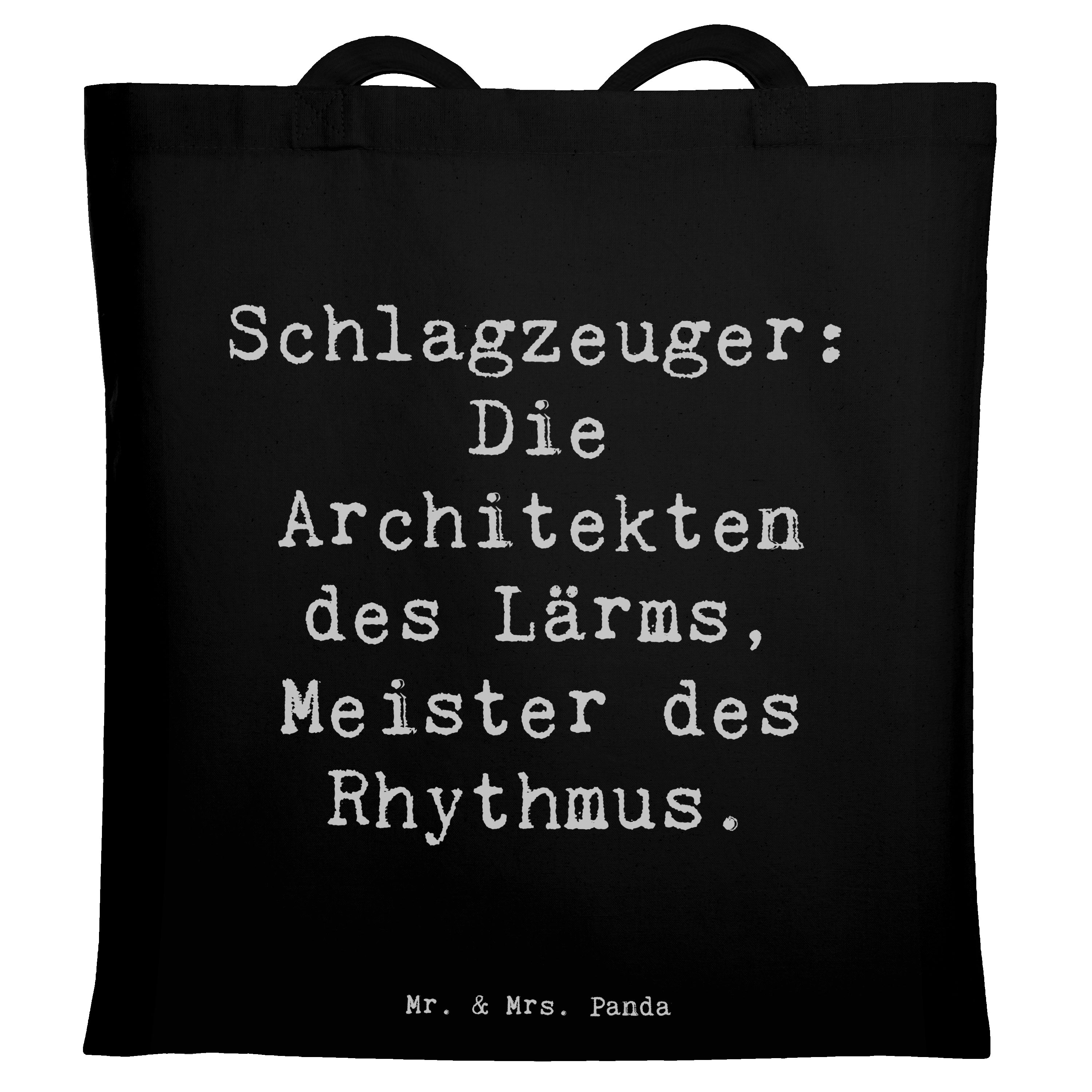 Tragetasche Schlagzeug Architekten - Schwarz - Geschenk, Schultertasche, Musiksch