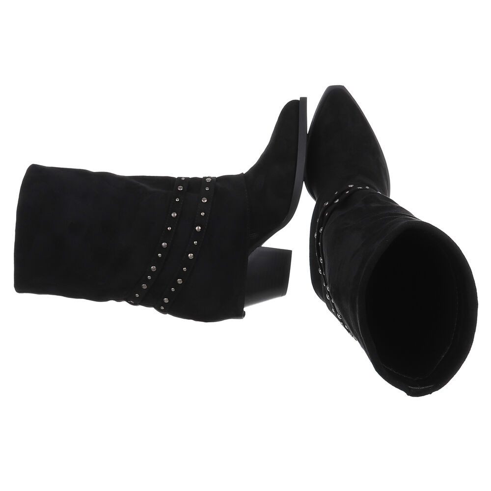 Ital-Design Damen Stiefel mit Nieten und Riemen für Freizeit und Alltag Wes günstig online kaufen