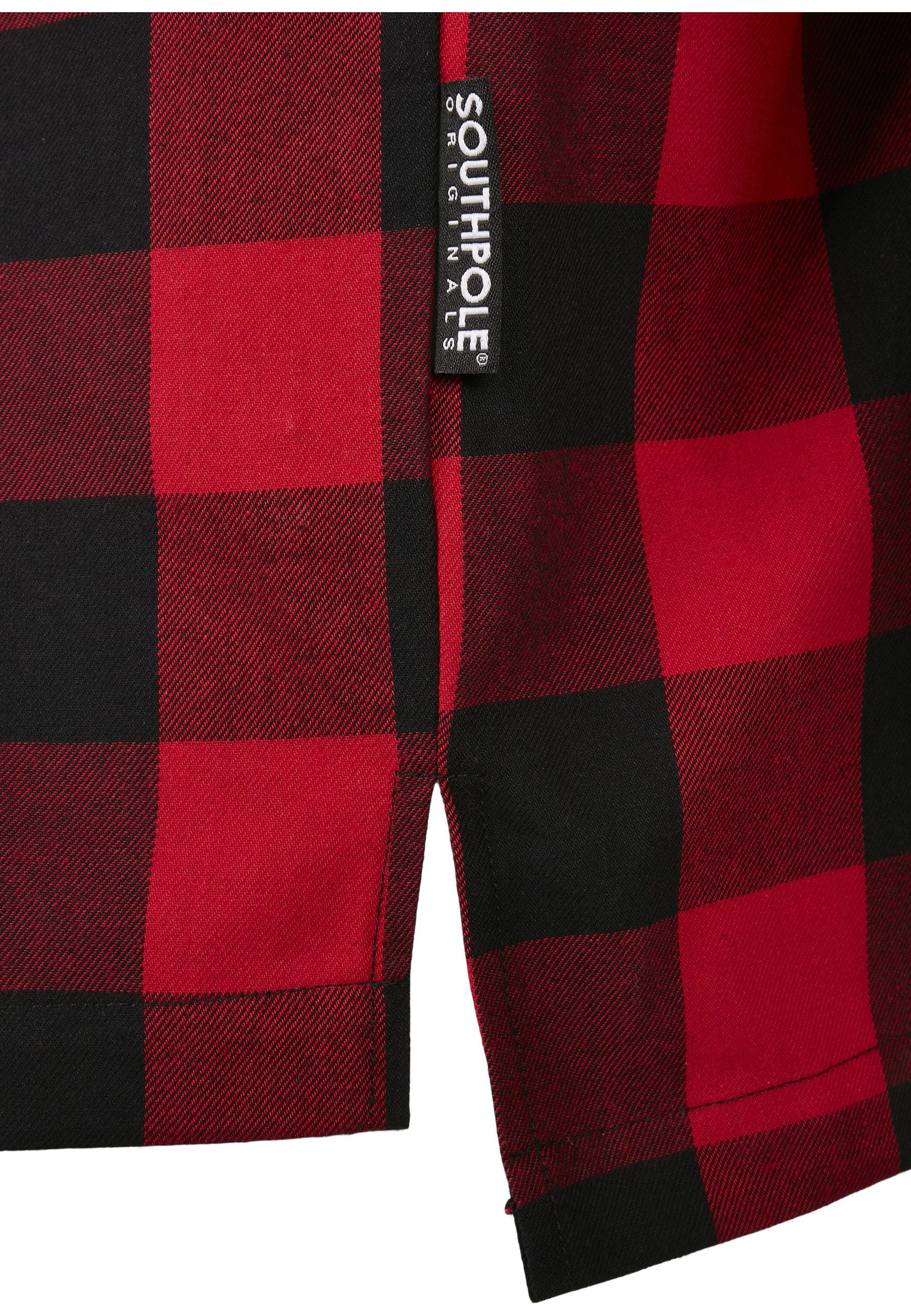 Southpole Langarmshirt Southpole Herren Southpole Check Flannel Shirt (1-tlg)