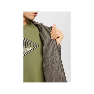 Esprit Wollmantel grün passform textil (1-tlg)