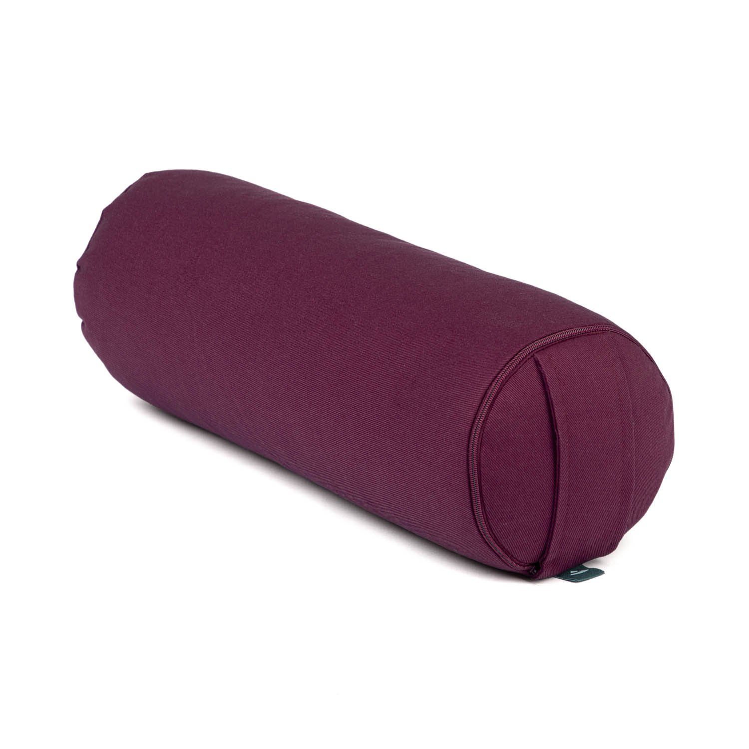 bodhi Yoga Bolster Yoga MINI BOLSTER ECO (Nackenrolle) Buchweizenschalen aubergine