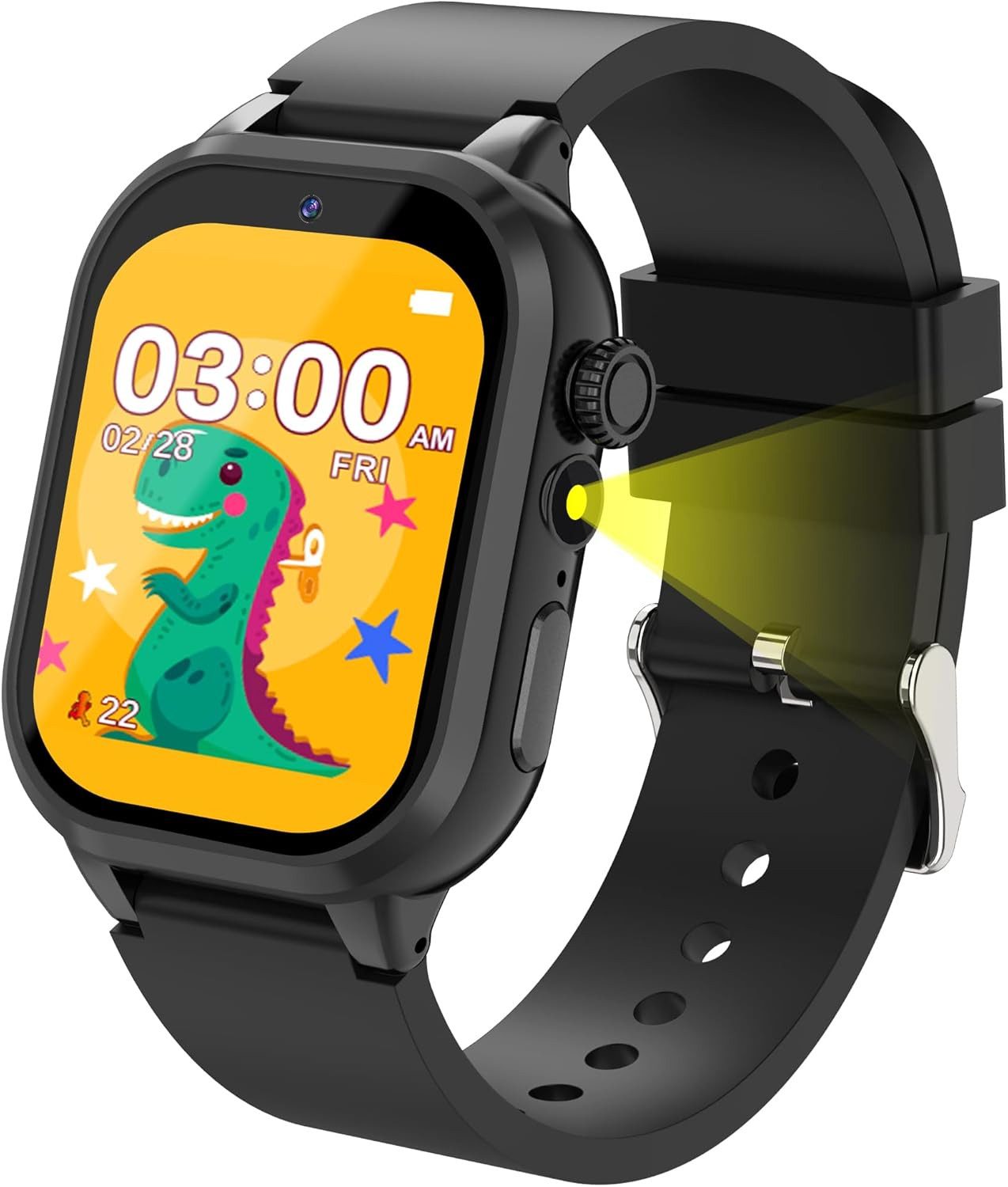 ELEJAFE Smartwatch (3,9 cm, sim), Kinder Smartwatch mit Spielen Kamera Musik Lernkarten