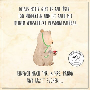 Mr. & Mrs. Panda Rotweinglas Bär Arzt - Transparent - Geschenk, Doktor, Professorin, Weinglas mit, Premium Glas, Spülmaschinenfest