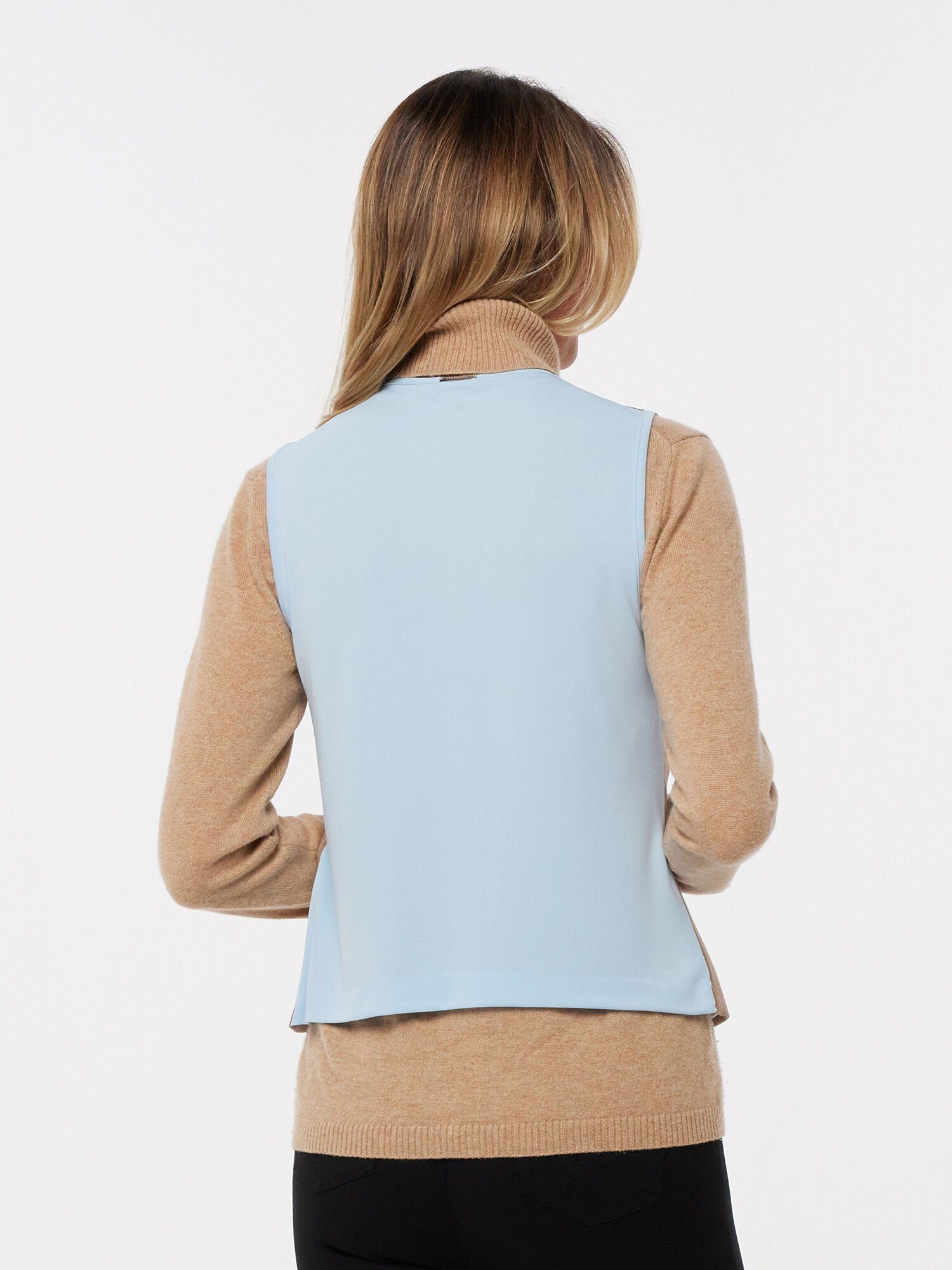 Sarah Kern Bouclèjacke Streifenweste koerpernah mit elastischem Rücken günstig online kaufen