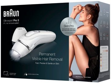 Braun IPL-Haarentferner Silk-Expert Pro 3 PL3133 IPL, 100 Lichtimpulse, Präzisionsaufsatz und Embrace Venus Rasierer