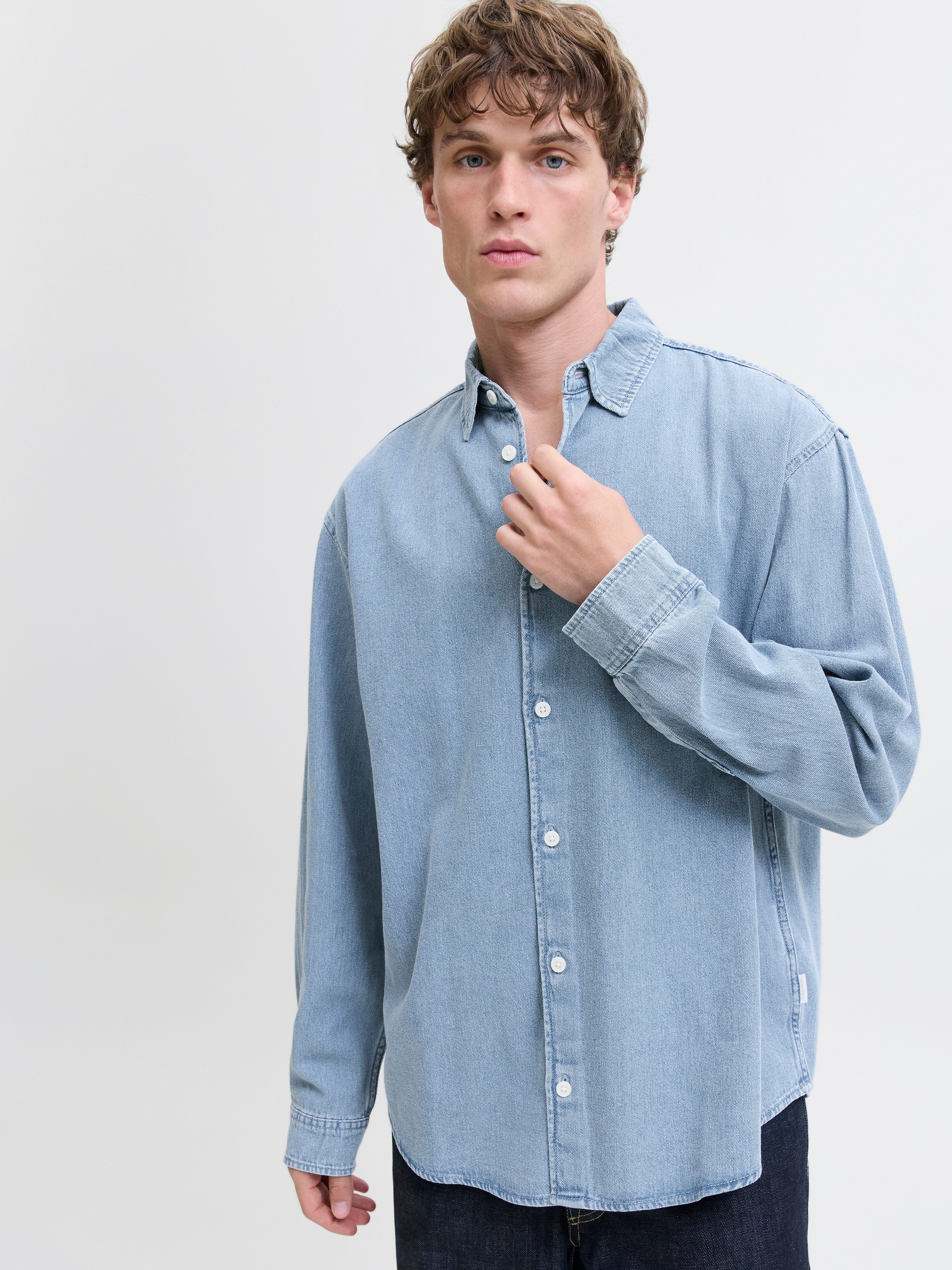Jack & Jones Langarmhemd JORNORREBRO DENIM günstig online kaufen