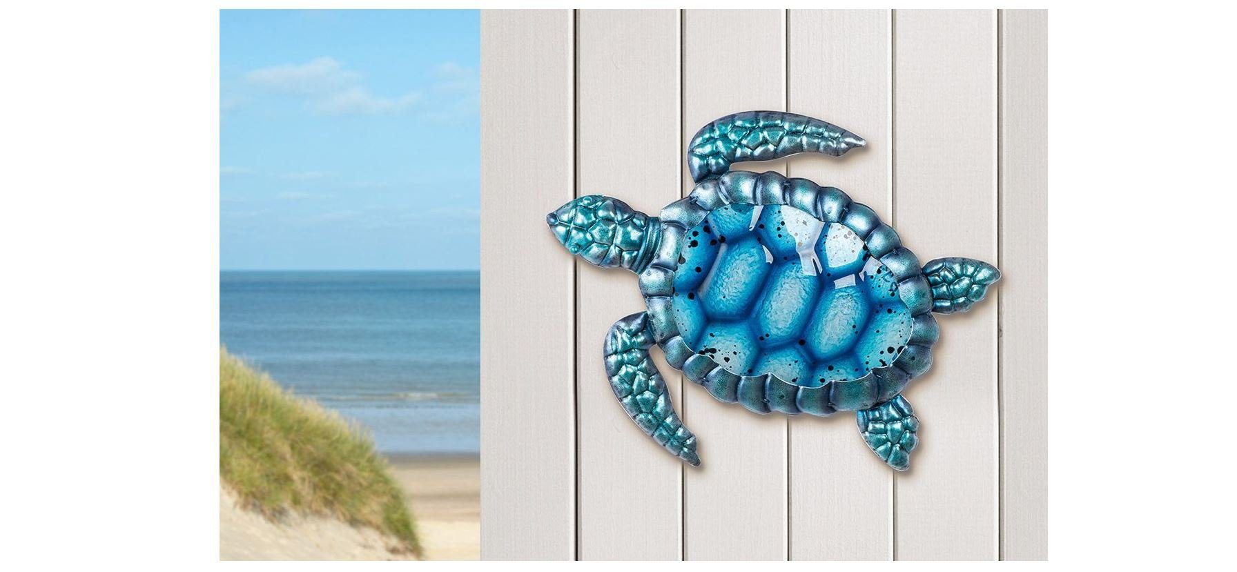 GILDE Wanddekoobjekt Wanddeko Schildkröte "Schildi", 28cm günstig online kaufen