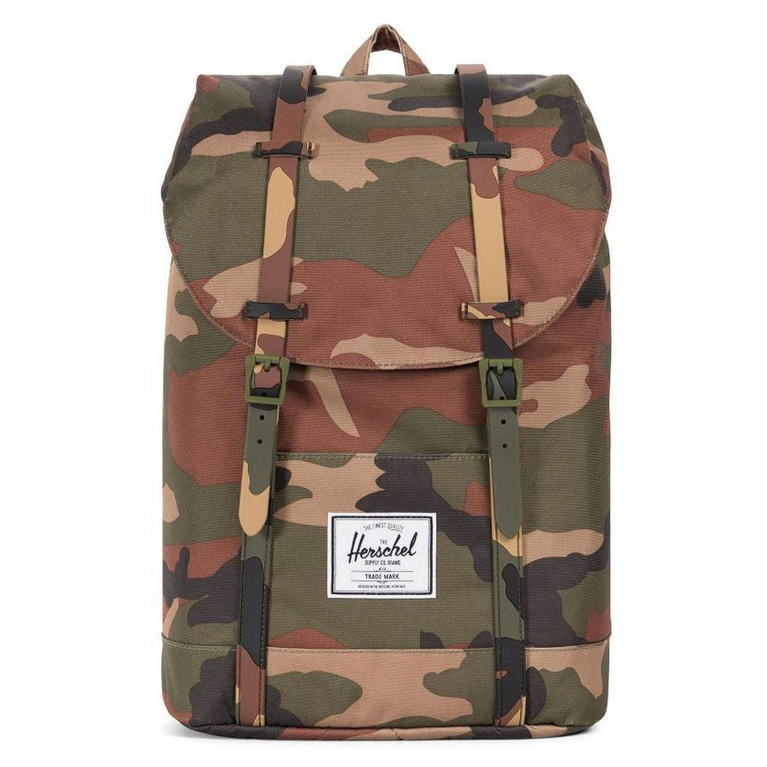 Herschel Schulrucksack Retreat 19.5 - Rucksack 15" 43 cm (woodland camo)