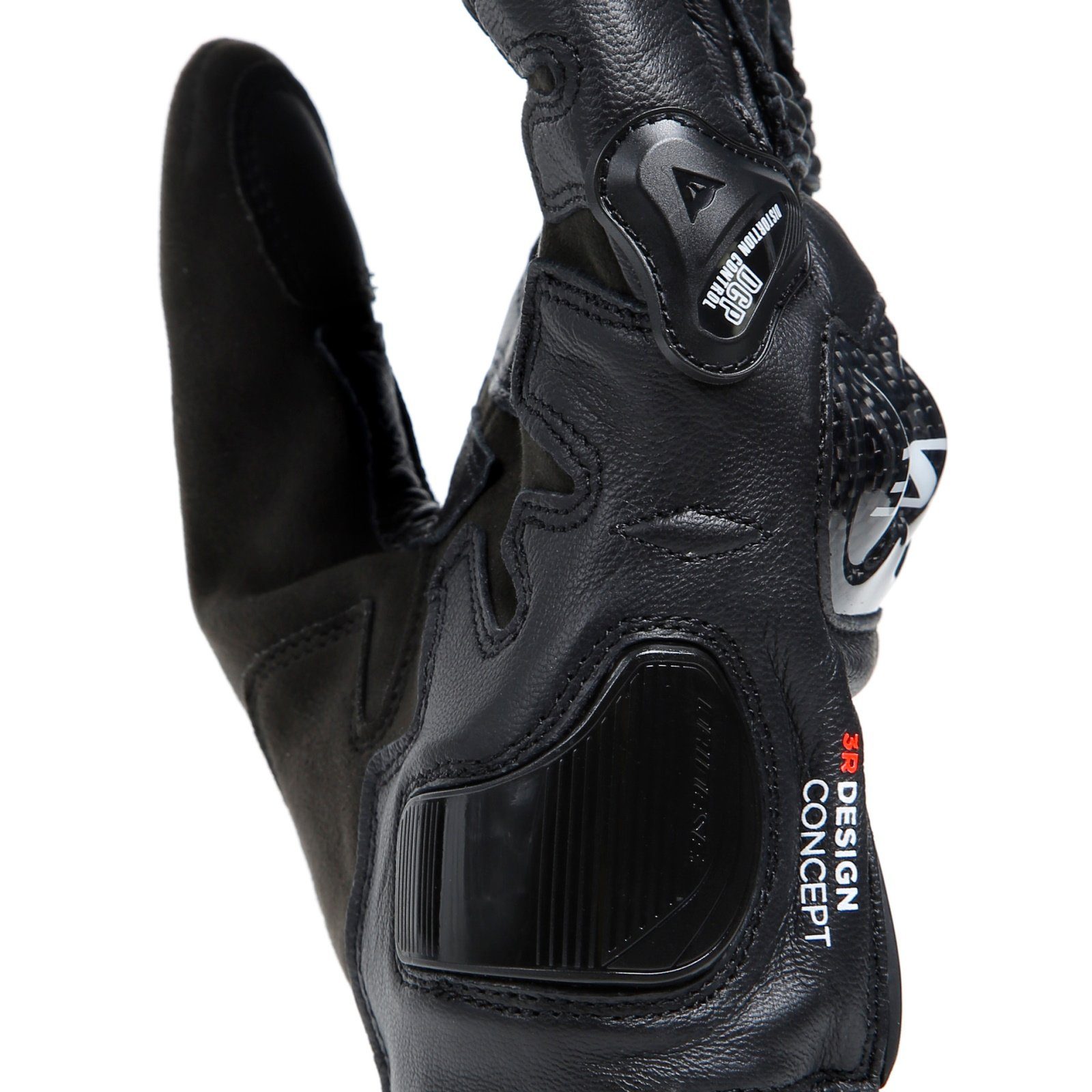 schwarz Dainese Motorradhandschuhe 4 Carbon / schwarz Dainese Black Kurz Sporthandschuhe