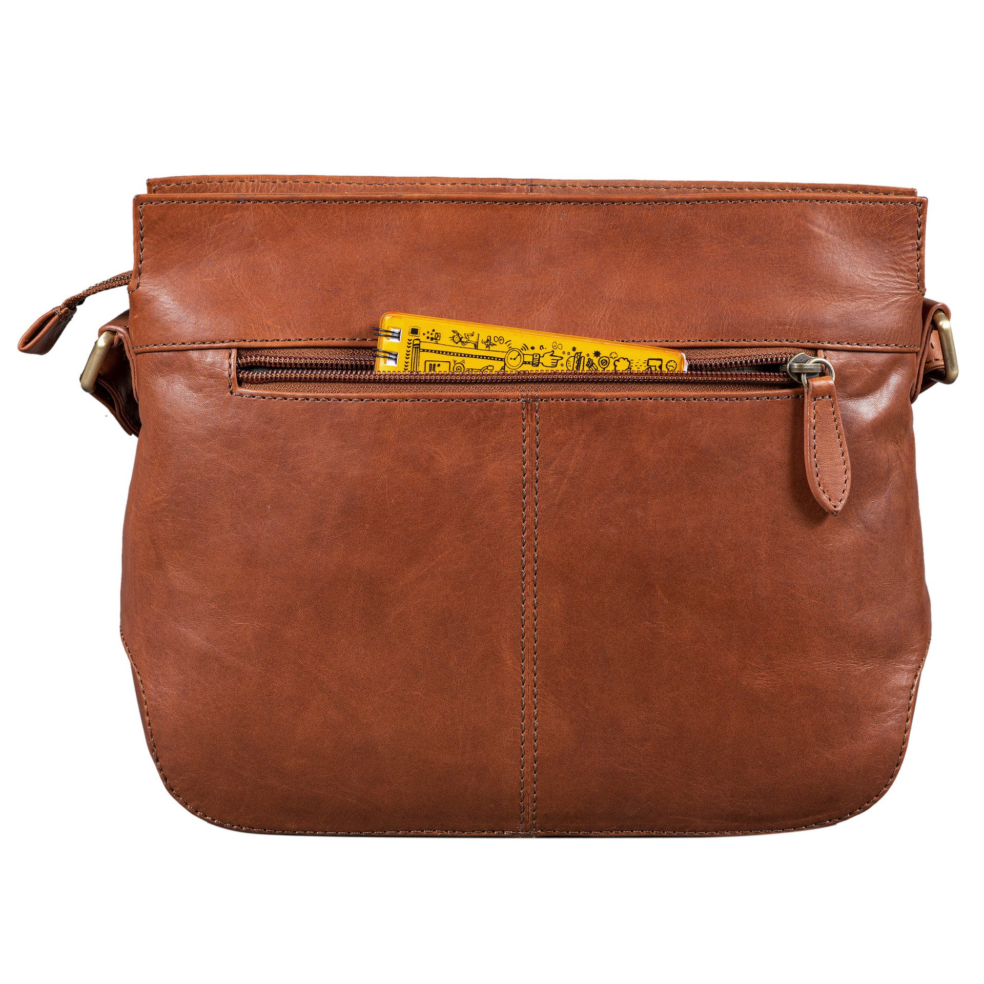 Benthill Umhängetasche Damen Echt Leder Handtasche Vintage Umhängetasche Bag Shopper Frauen, Schultergurt / Umhängegurt Reißverschlussfach – Bild 5 von 5