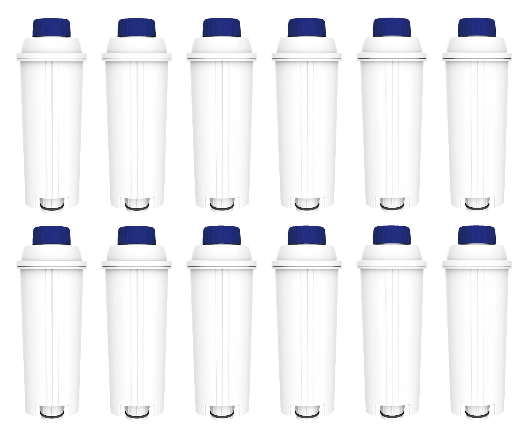 Comedes Wasserfilter 12er Set einsetzbar statt DeLonghi DLSC002, Zubehör für verschiedene Delonghi Kaffeevollautomaten