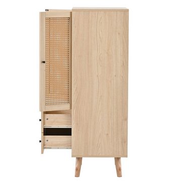 Fangqi Stauraumschrank Aufbewahrungssideboard mit großem Stauraum, wohnzimmer seitenschrank (set, Wohnzimmer Sideboard Kommode vertikale Schrankaufbewahrung Sideboard) Bestehend aus 2 Holztüren und 2 Schubladen