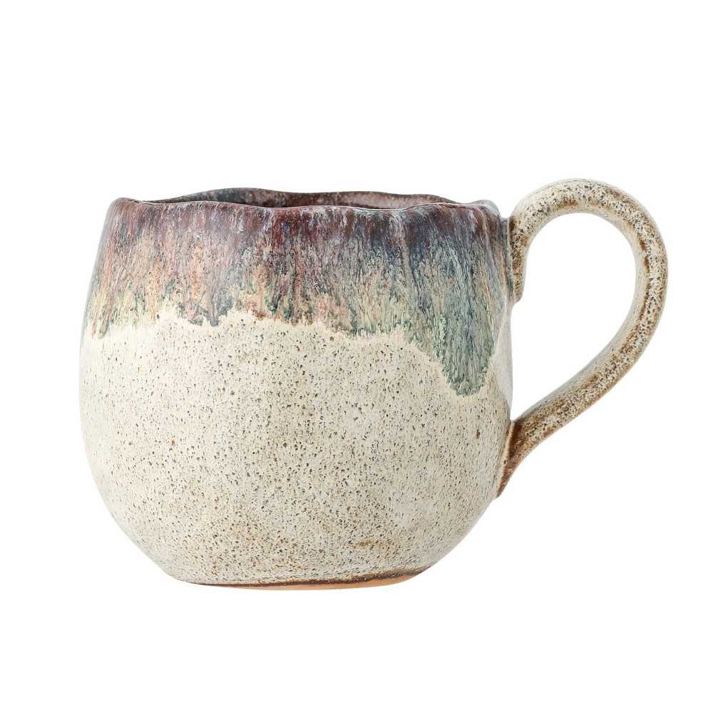 Bloomingville Becher Bloomingville Becher ESTELLA Creme Weiß mit Henkel