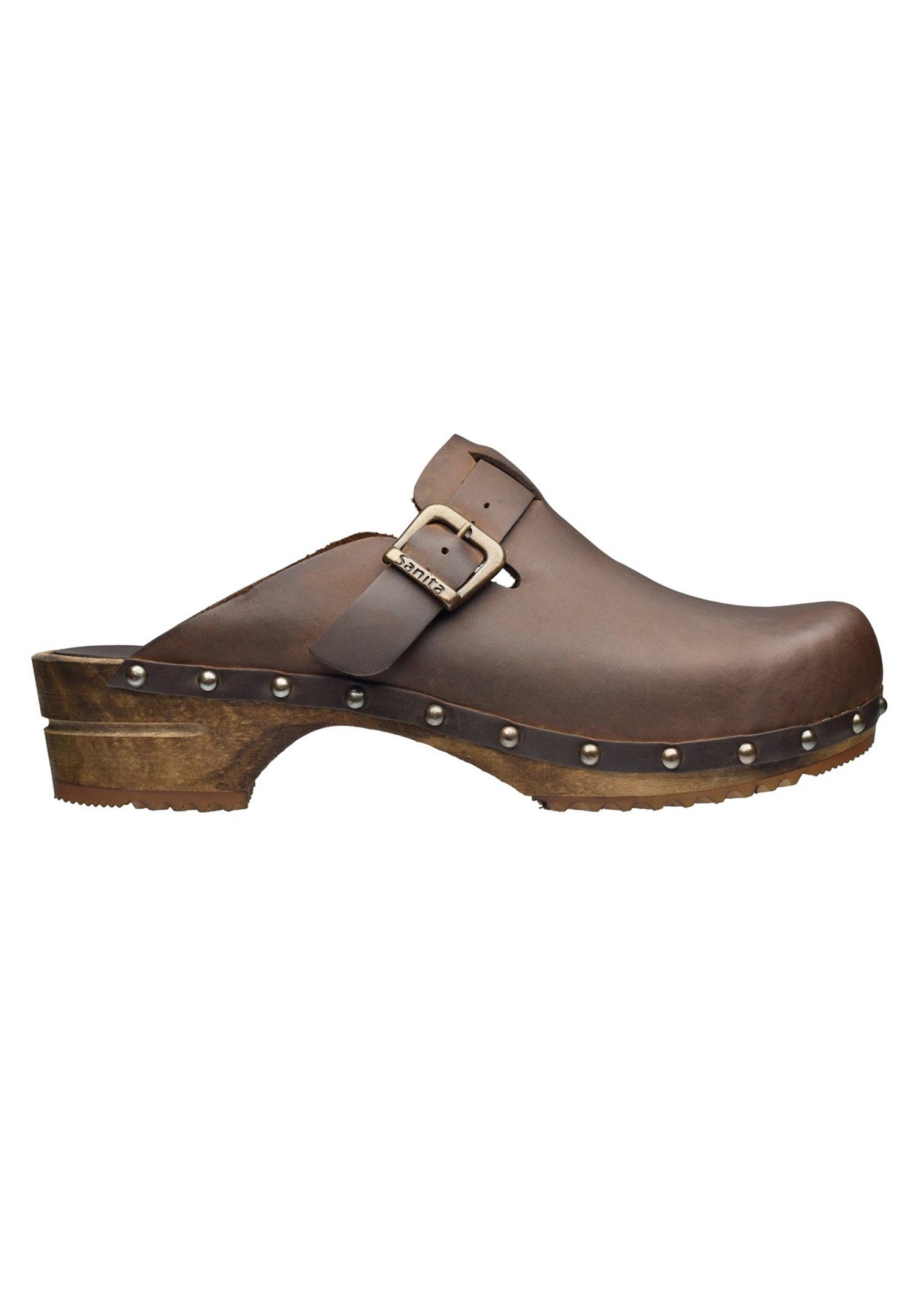 Sanita Wood Kristal open Pantolette
