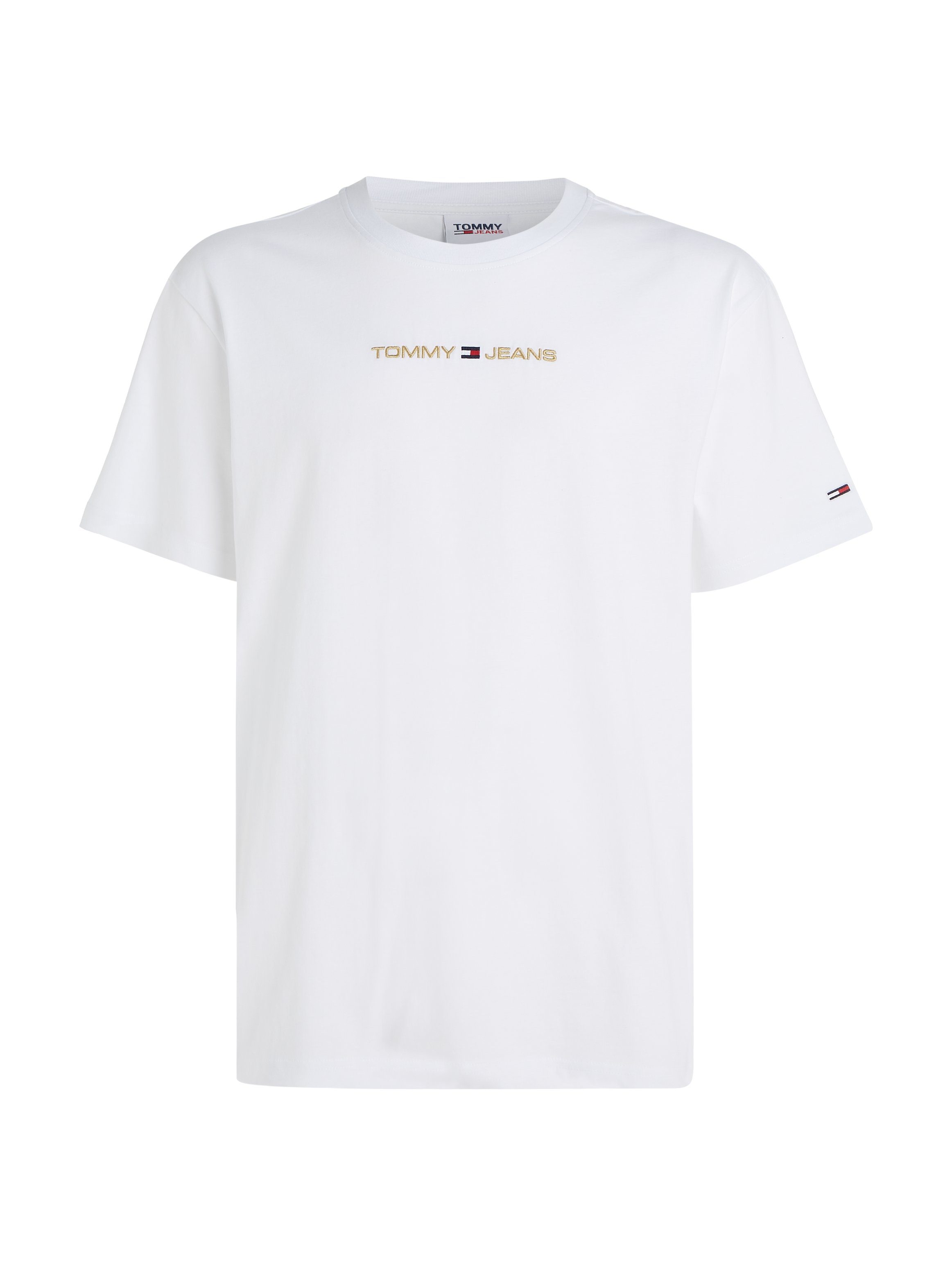 White LINEAR Tommy TJM CLSC T-Shirt GOLD Jeans TEE