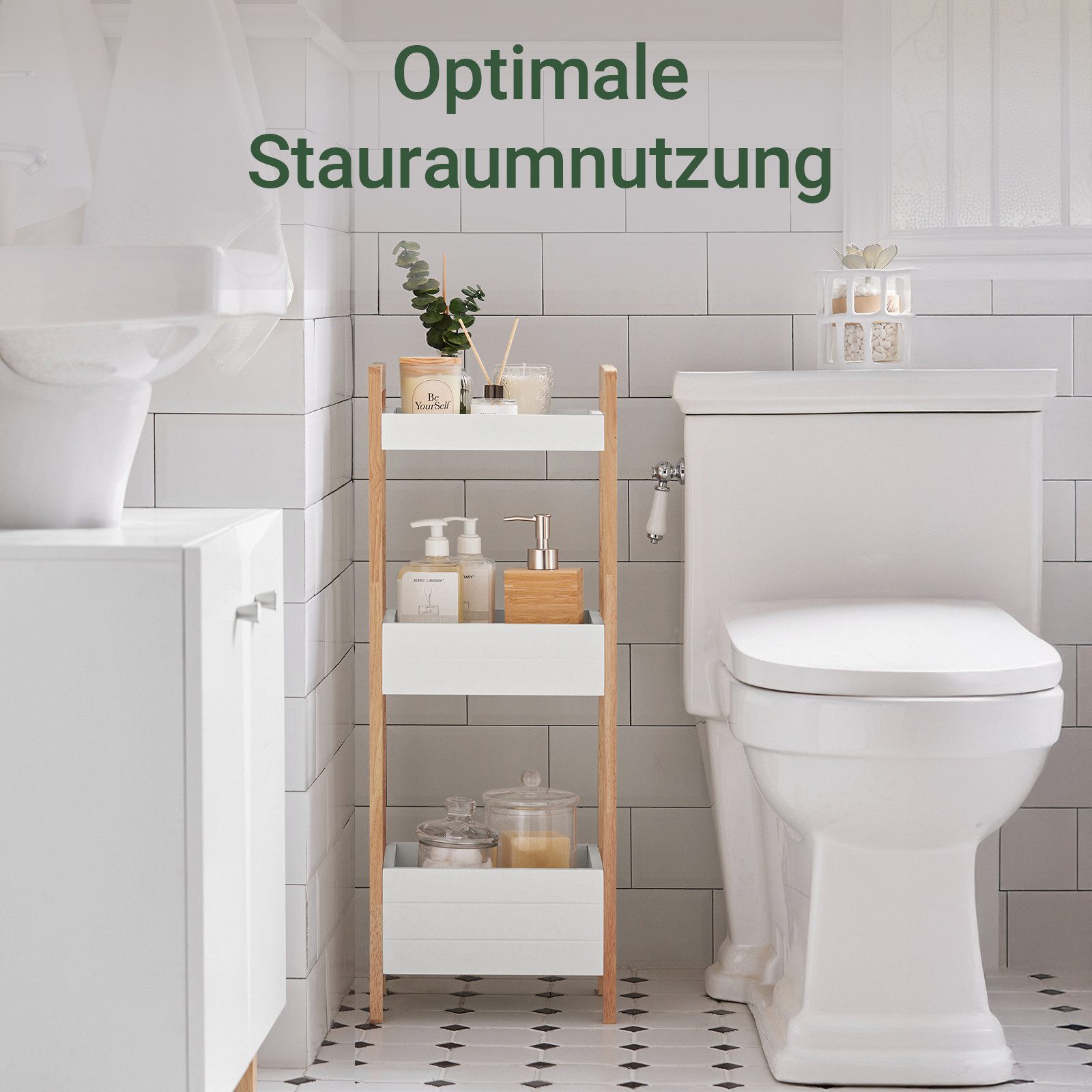 SoBuy Badregal FRG226, Badezimmerregal Duschregal Toilettenregal, günstig online kaufen