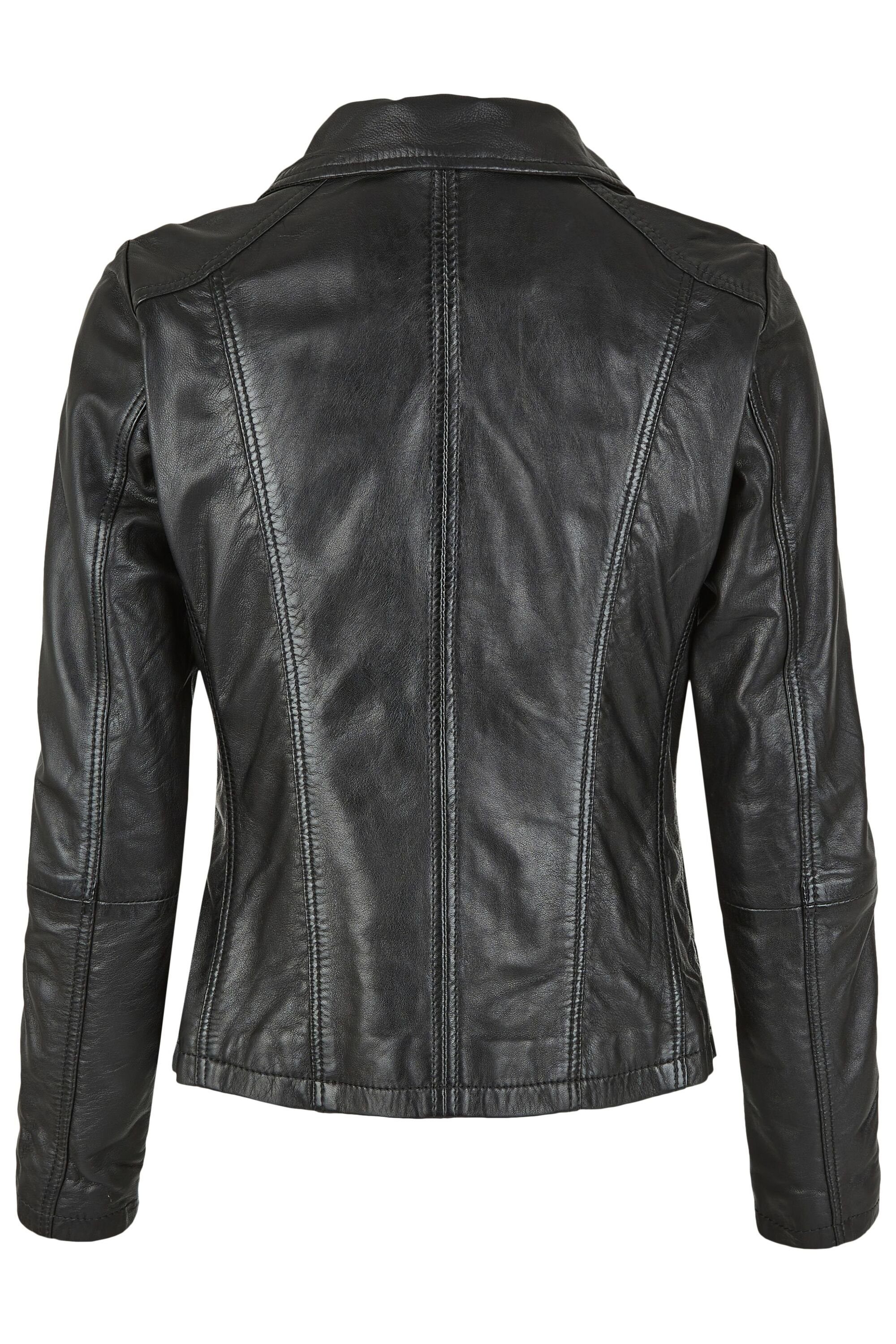 7eleven Lederjacke SEGUNEA (1-St) mit Paspeln