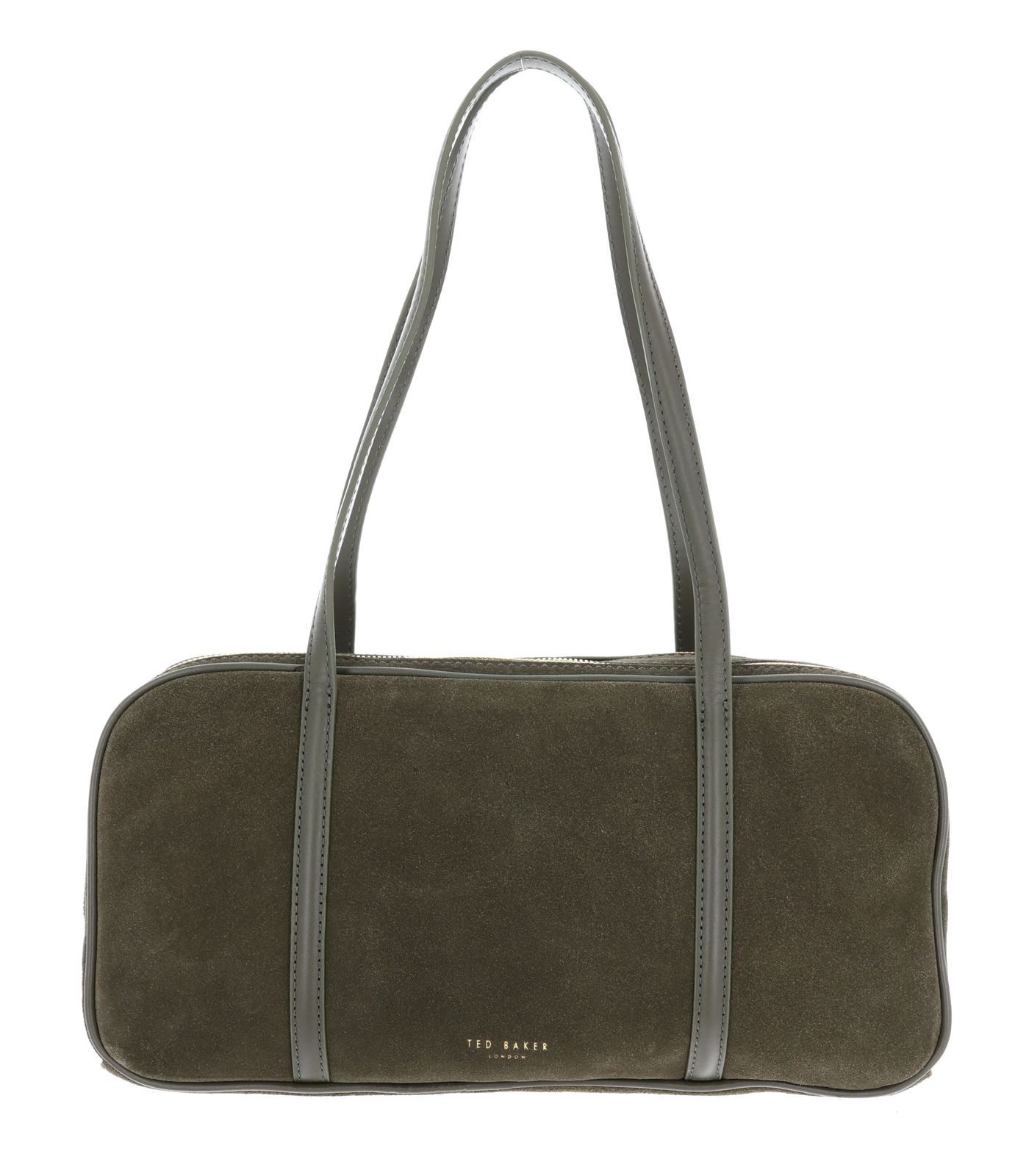 Ted Baker Schultertasche Double Zip Suede Bowler Bag, aus echtem Büffelleder