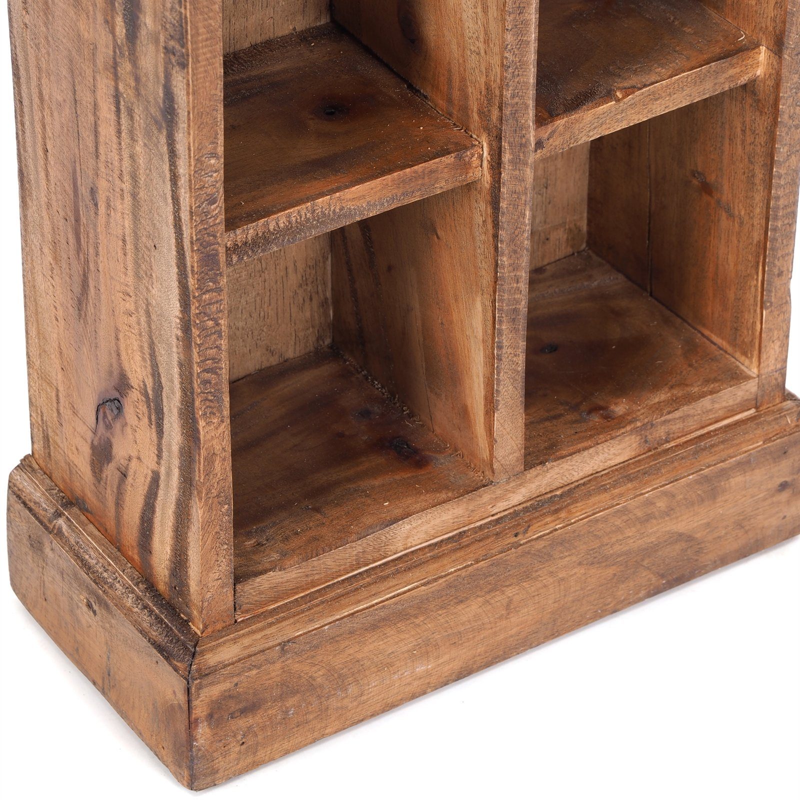 DESIGN DELIGHTS Regal CD & Bücherregal "NATURE", 94x36 cm, braun, Holzregal – Bild 5 von 5