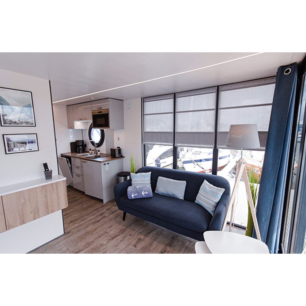 Jochen Schweizer Erlebnisgutschein Hausboot mieten mit Sauna für 4 (5 Tage), Raus aufs Meer und den Rest der Welt vergessen!