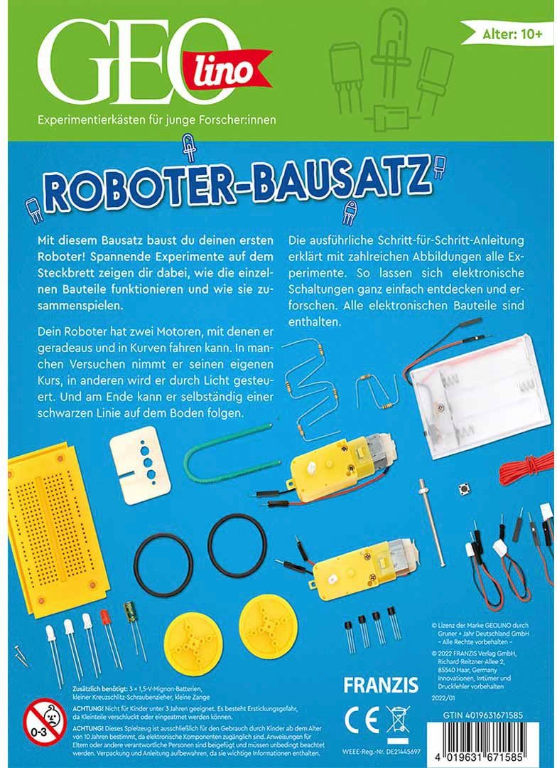 Franzis Experimentierkasten GEOlino - Roboter-Bausatz