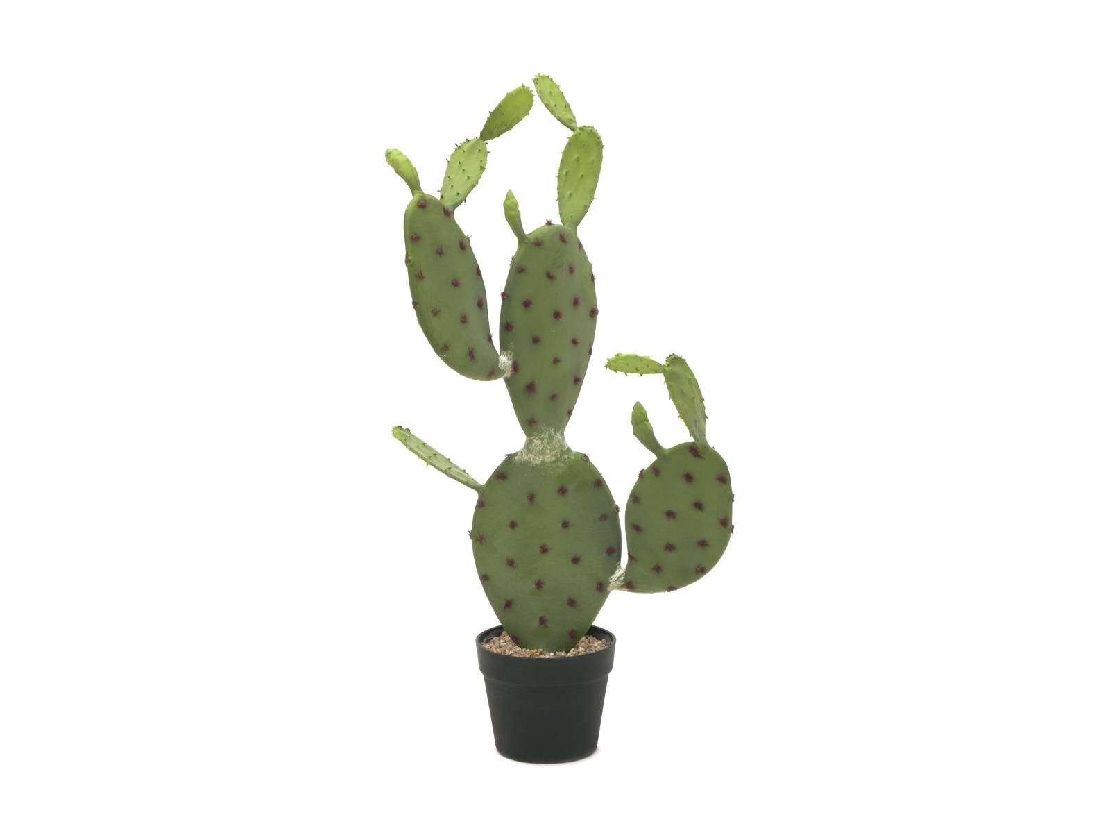 Kunstkaktus Feigenkaktus künstlich Silvano, grün, 75cm Feigenkaktus, artplants