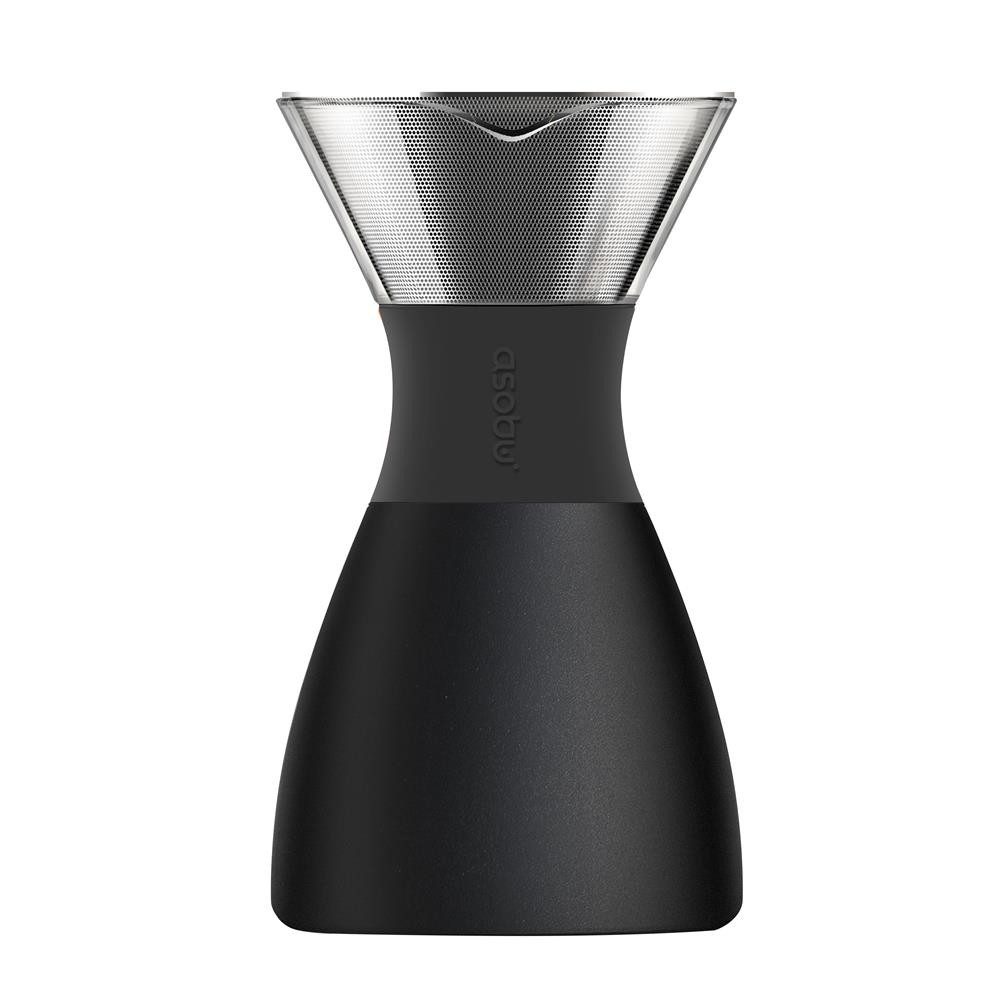 ASOBU Filterkaffeemaschine, 1l Kaffeekanne, tragbarer, wiederverwendbarer Edelstahlfilter