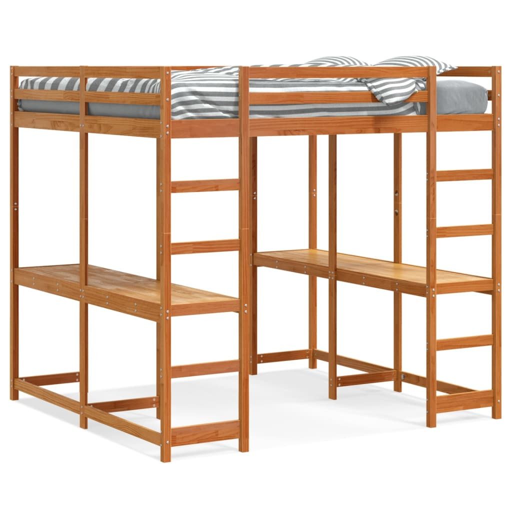 vidaXL Bett Hochbett mit Schreibtisch & günstig online kaufen
