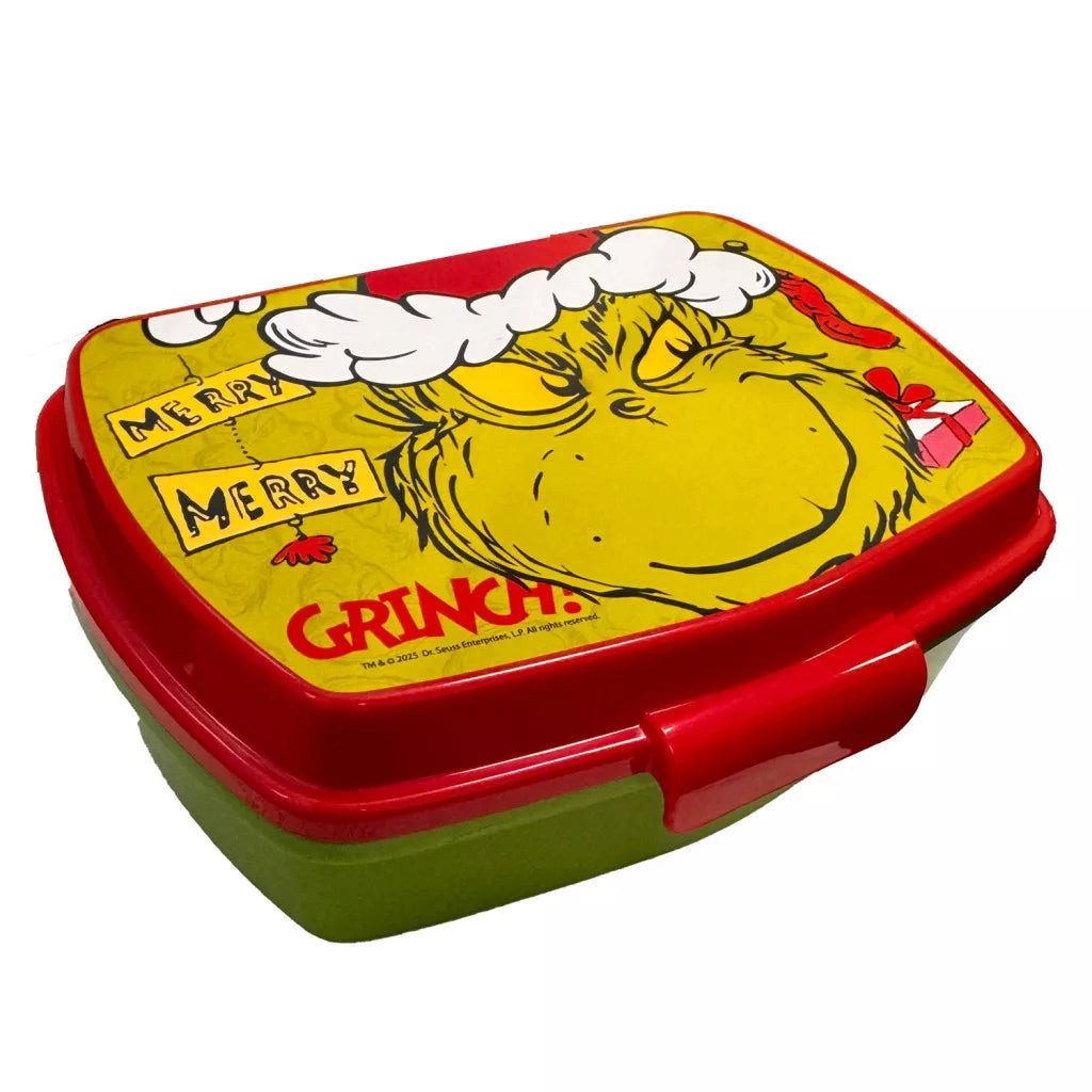 The Grinch Lunchbox Weihnachten Stor Brotdose Brotbüchse Sandwich Schule X-Mas 16x12cm, Brotzeit