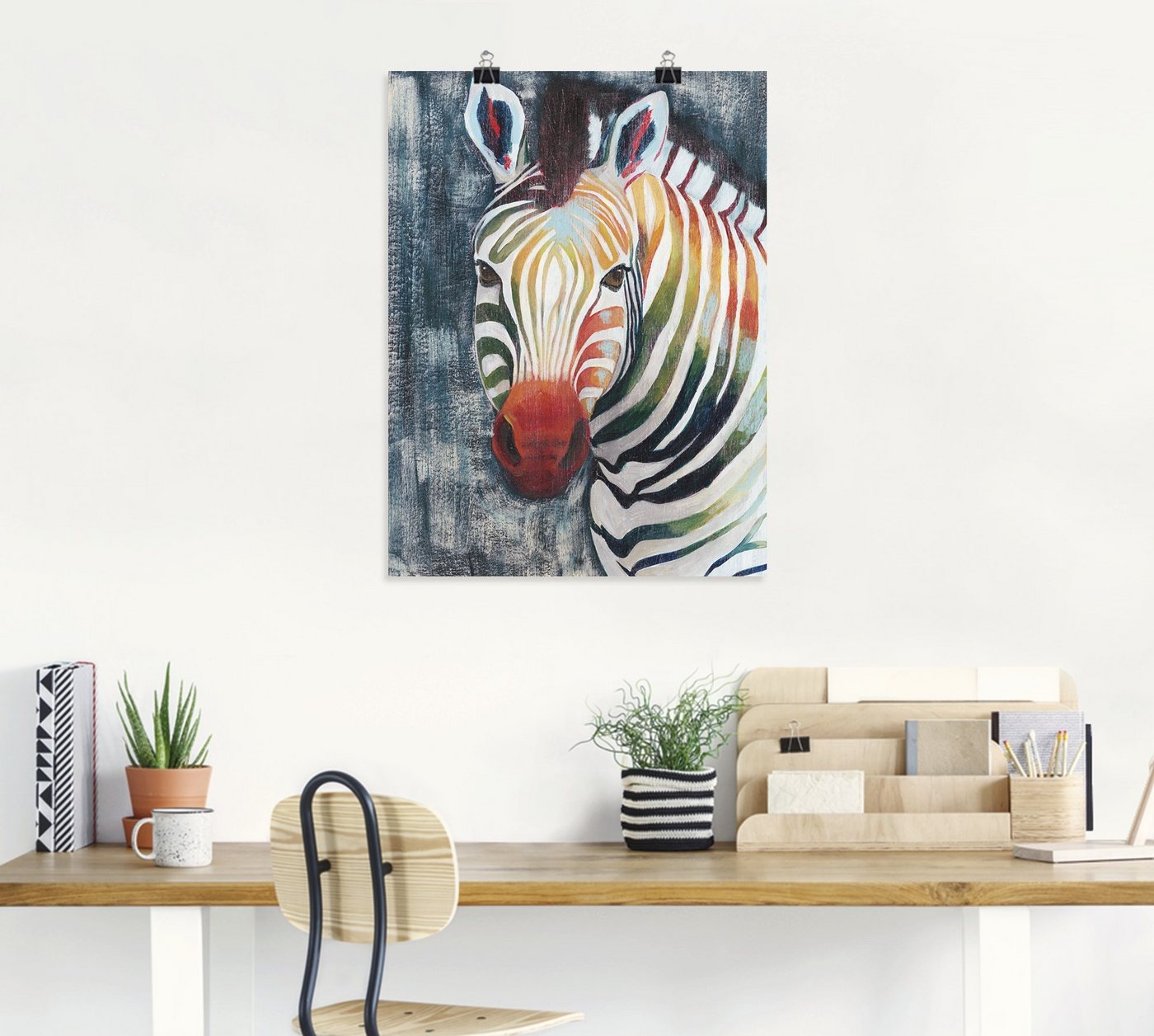 Artland Wandbild »Prisma Zebra II«, Wildtiere (1 Stück), in vielen Größen & Produktarten - Alubild / Outdoorbild für den Außenbereich, Leinwandbild, Poster, Wandaufkleber / Wandtattoo auch für Badezimmer geeignet-kaufen