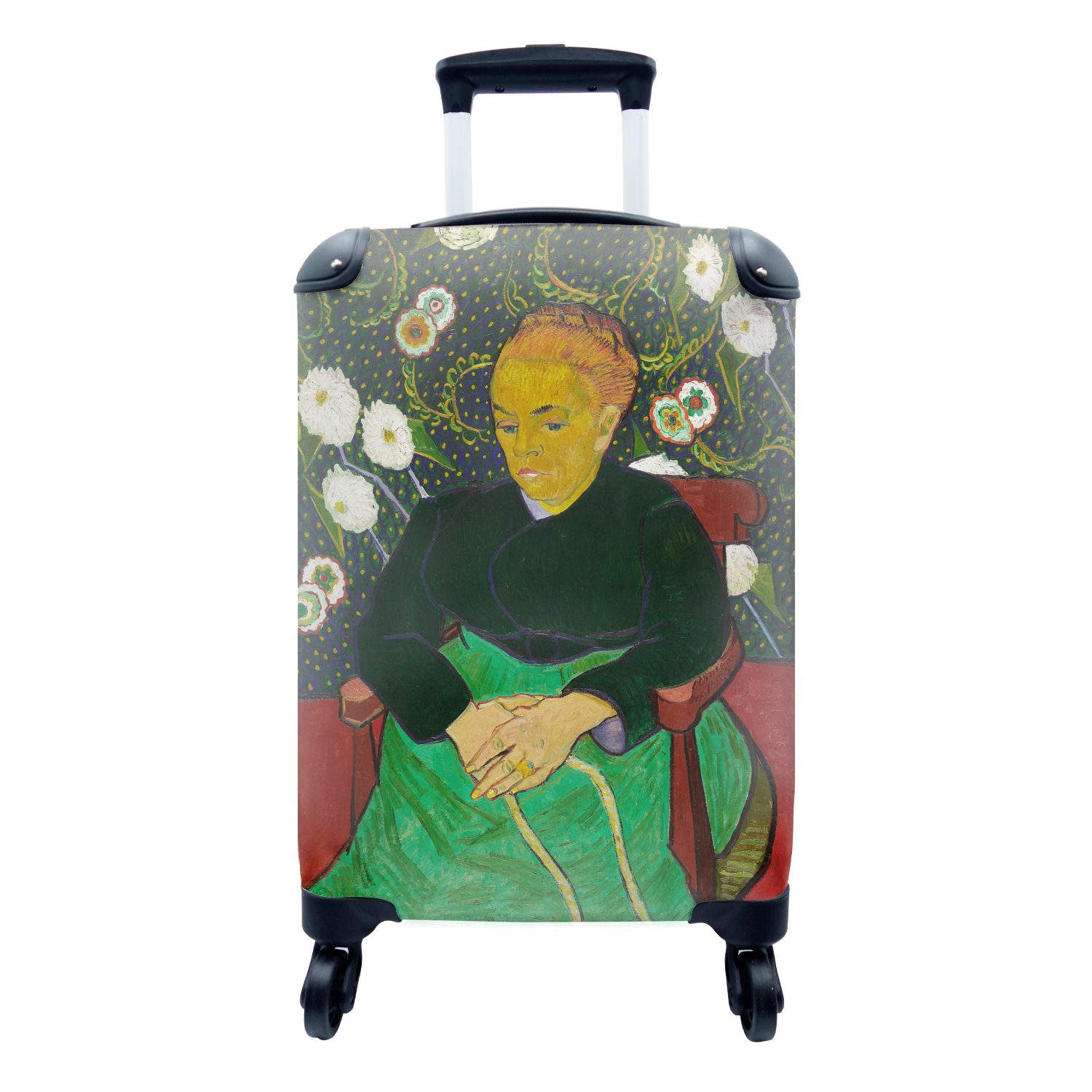 MuchoWow Handgepäckkoffer Porträt von Madame Roulin - Vincent van Gogh, 4 Rollen, Reisetasche mit rollen, Handgepäck für Ferien, Trolley, Reisekoffer