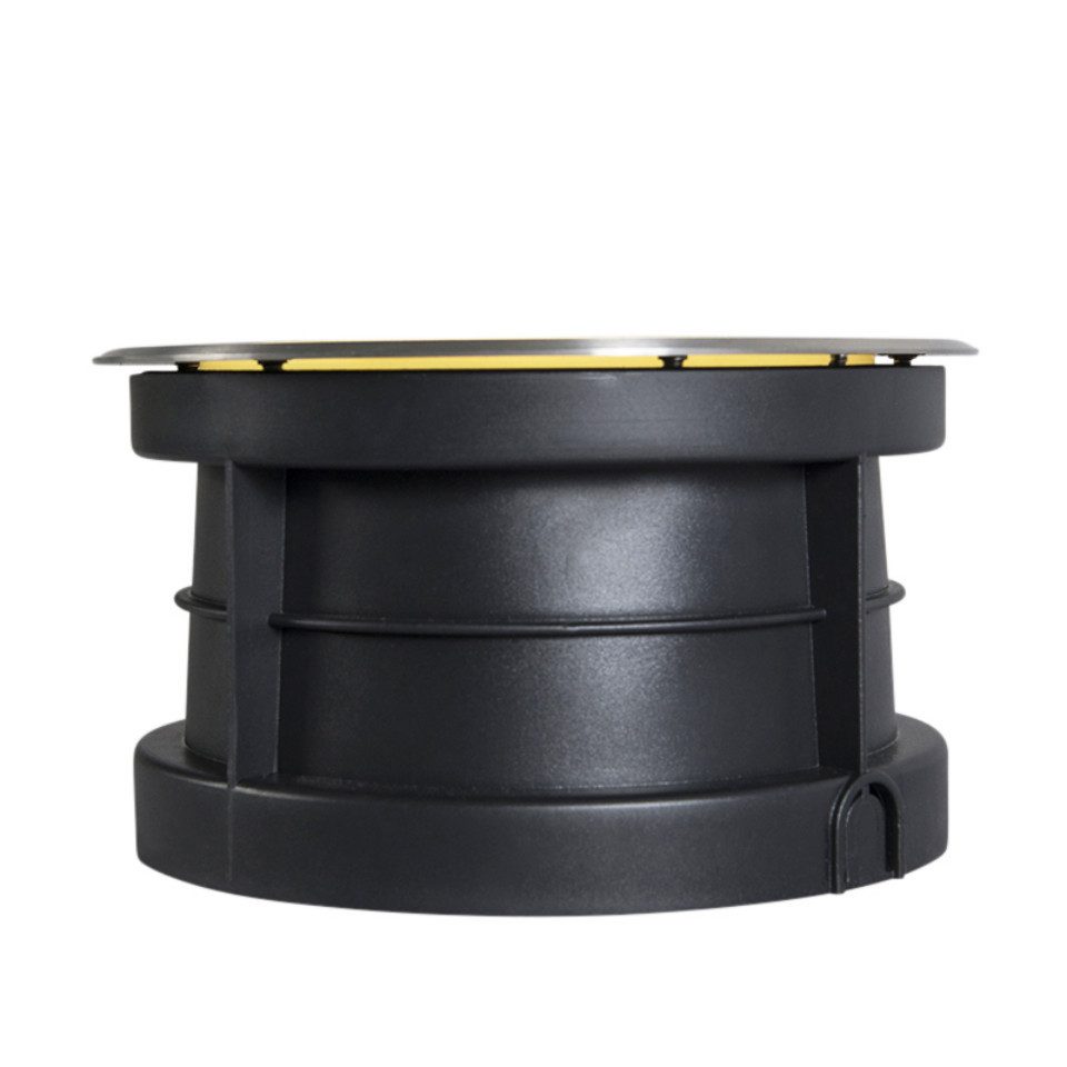Qazqa LED Einbaustrahler 92855, LED wechselbar, QAZQA Außen Einbau­leuchte, non-replaceable-led, Stahl, Edelstahl