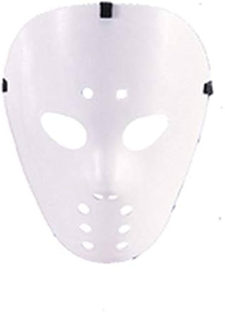 Fiestas Guirca Verkleidungsmaske Maske Hockey Jason Weiss