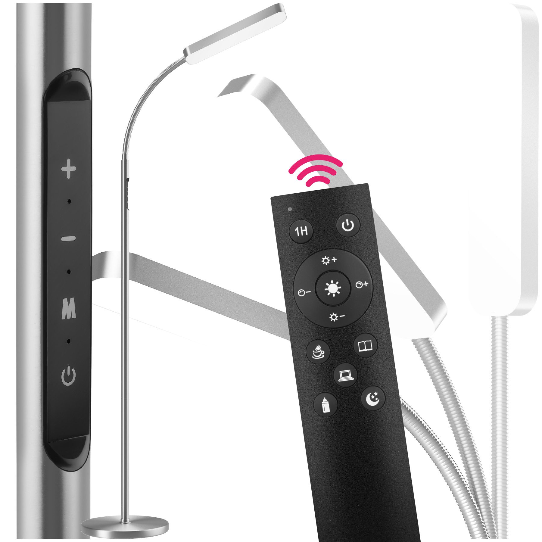 tectake Stehlampe Wohnzimmerlampe Prisma LED, 5 günstig online kaufen