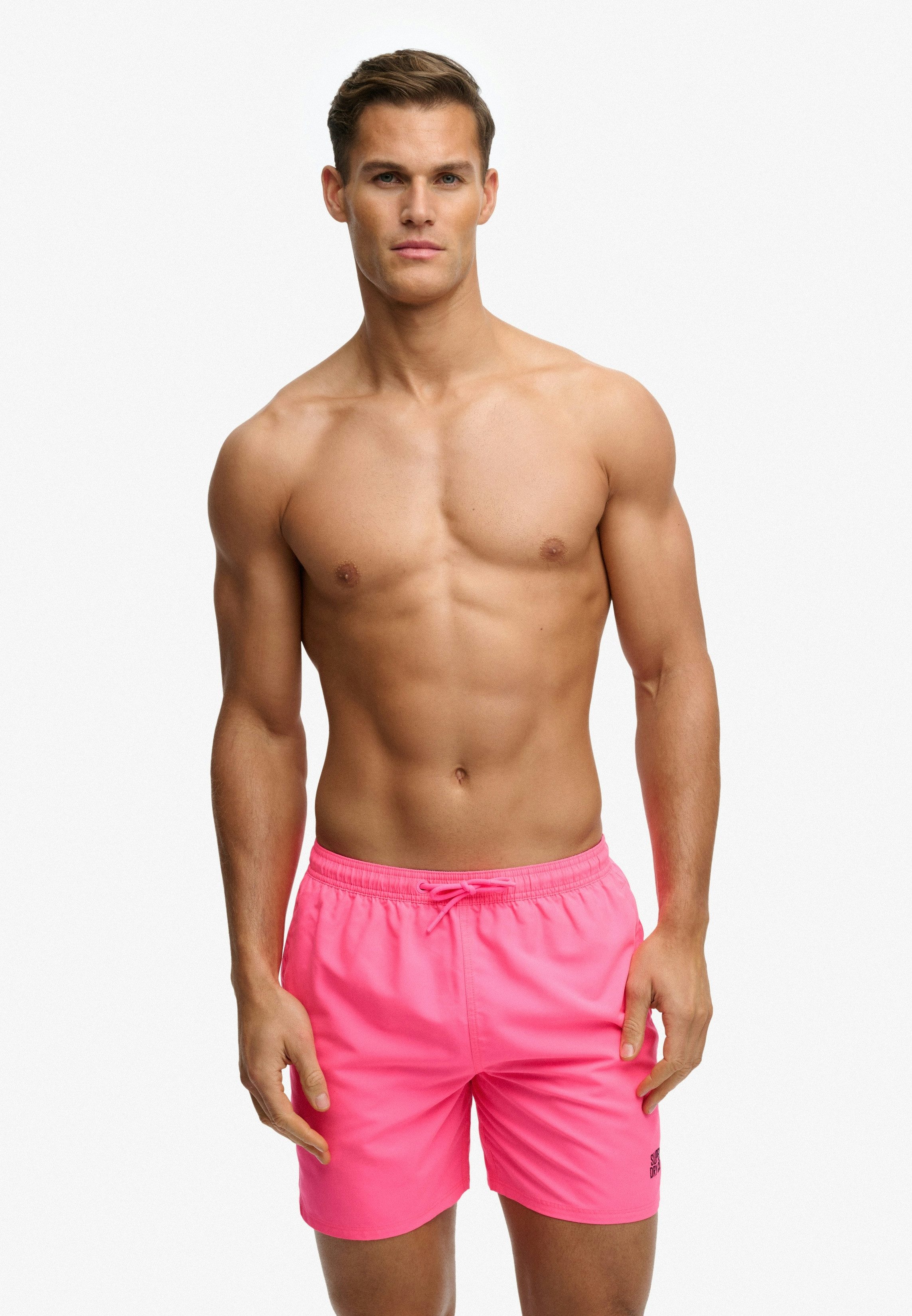 Superdry Badeshorts ESSENTIAL 16 SWIM SHORT Kunstfaser, relaxed fit