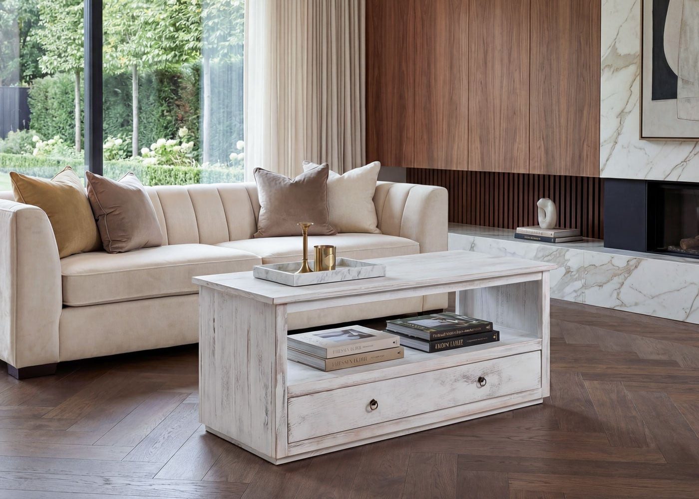 MCW Couchtisch T94-C, 1 geräumige Schublade, 1 großes Ablagefach