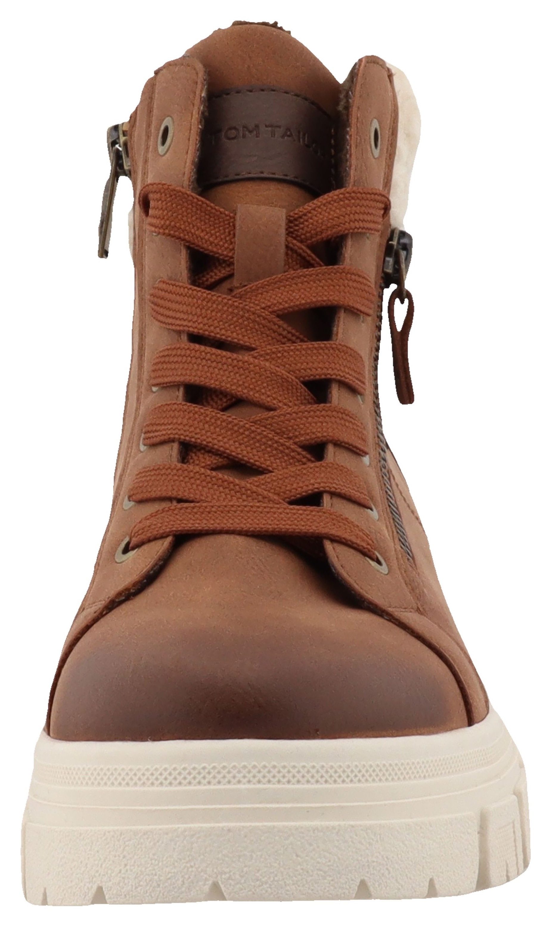 TOM TAILOR Winterboots Plateauboots, Winterboots mit Kunstfellkragen
