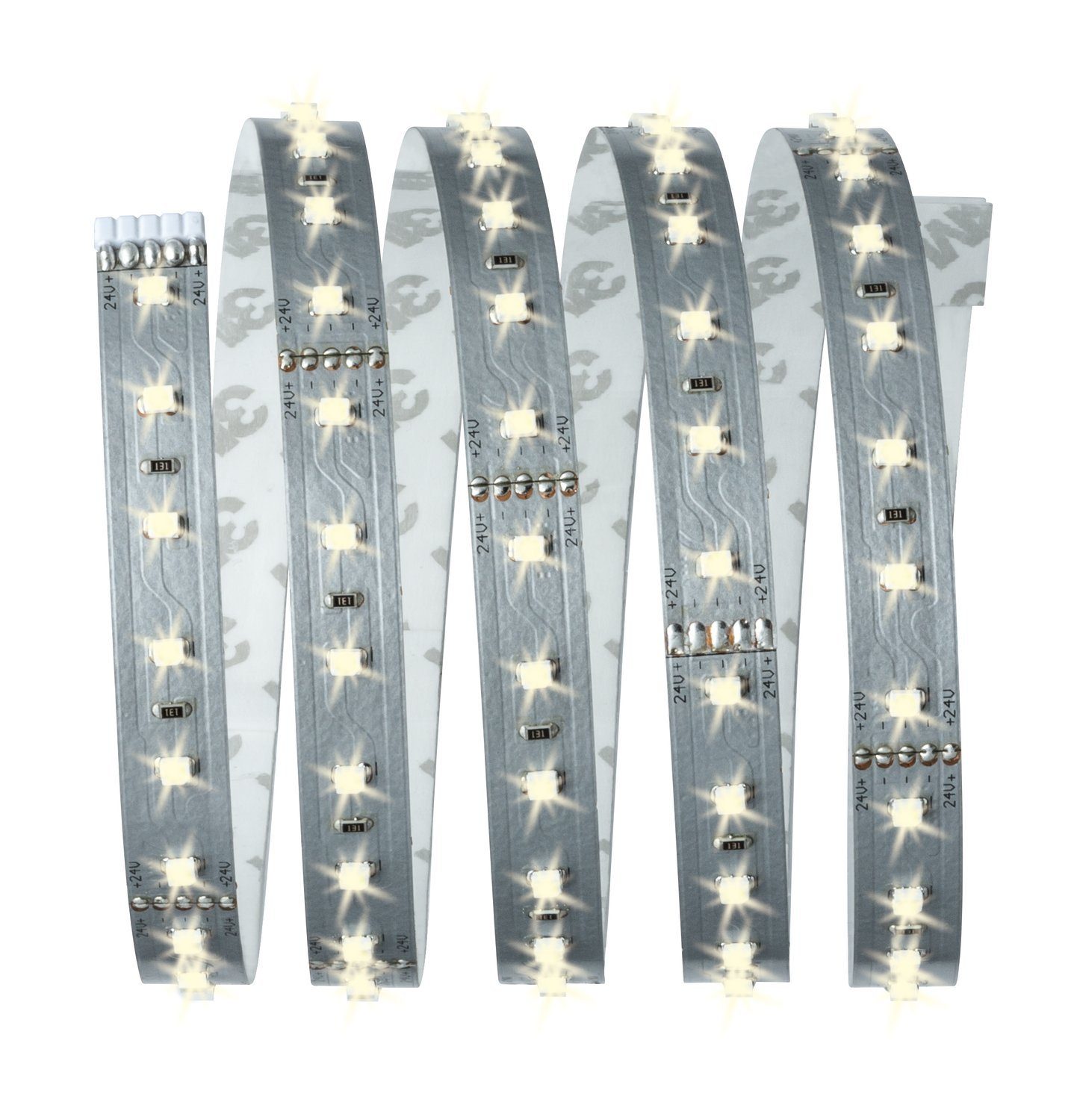 Paulmann LED-Streifen MaxLED 500 Basisset 1,5m IP20 2700K 9W 230/24V 20VA Silber, 1-flammig