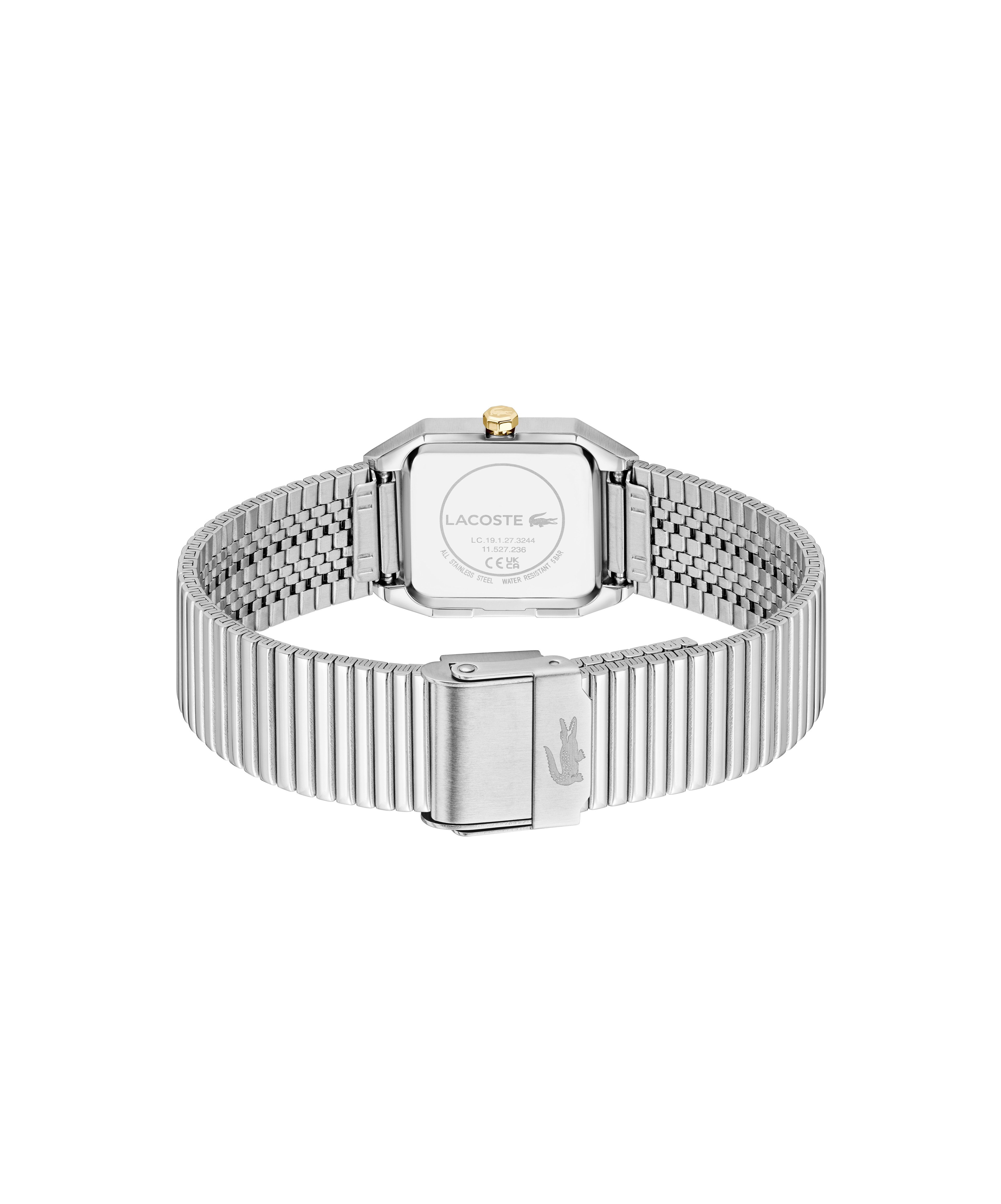 Lacoste Quarzuhr RENE 2001506, Armbanduhr, Damenuhr, Edelstahlarmband, analog