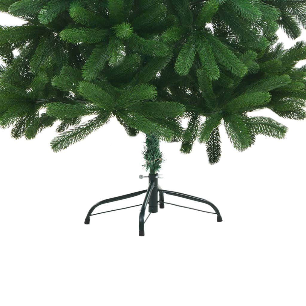 vidaXL Künstlicher Weihnachtsbaum Künstlicher Weihnachtsbaum Beleuchtung Kugeln Grün & Gold cm 180 mit