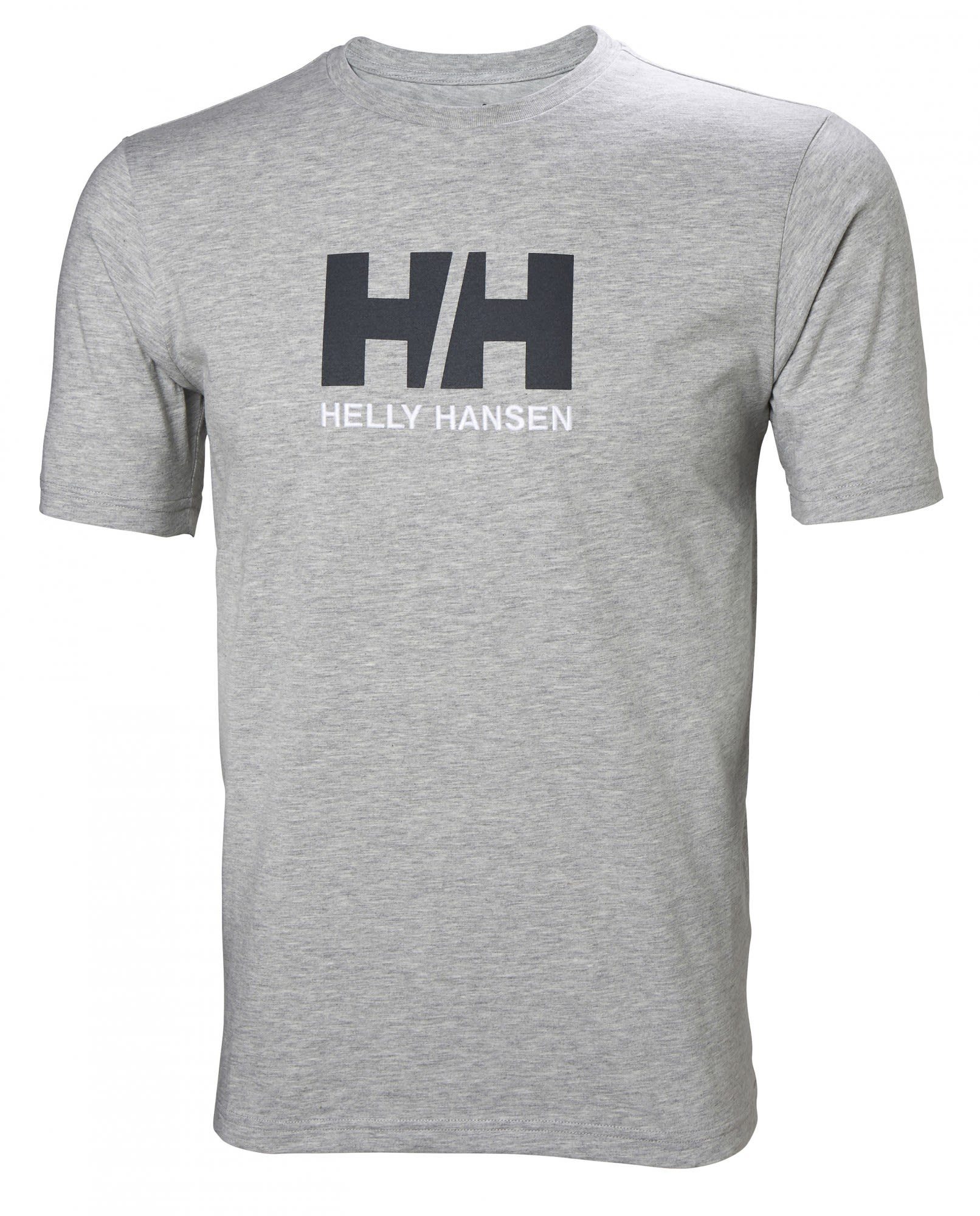 Helly Hansen T-Shirt Helly Hansen Herren Grey T-shirt Logo M Melange Hh