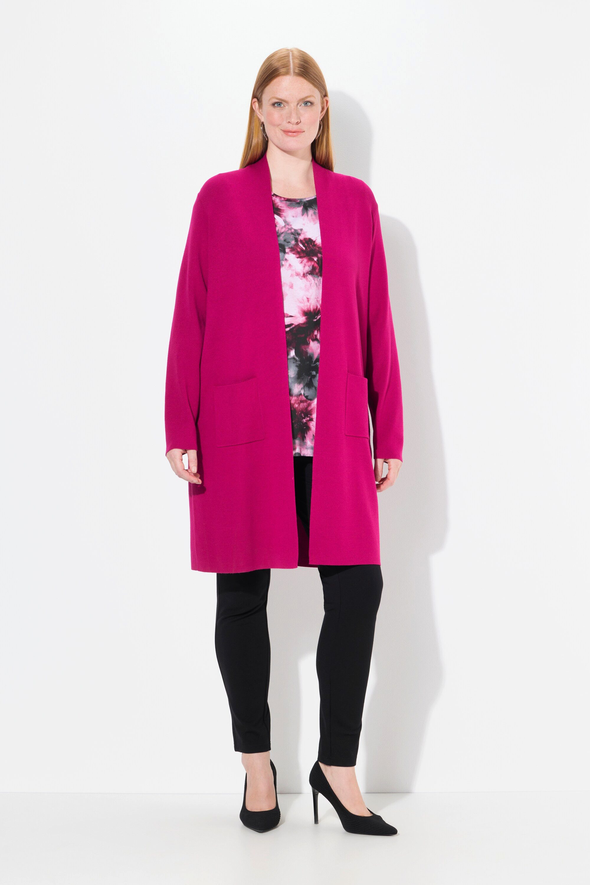 Ulla Popken Langjacke Strickjacke lange offene günstig online kaufen