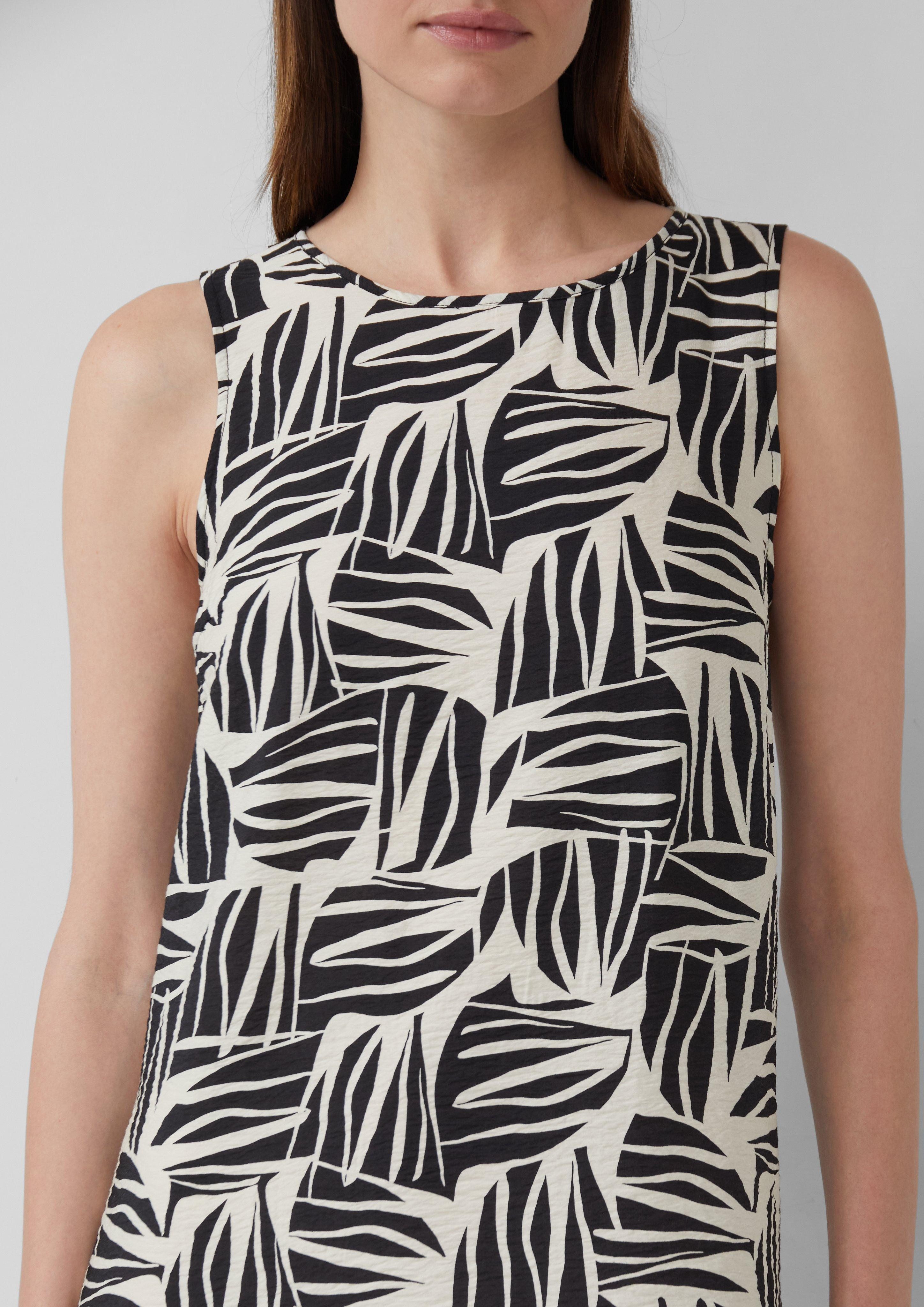 s.Oliver Maxikleid Midikleid aus strukturiertem Viskosemix günstig online kaufen