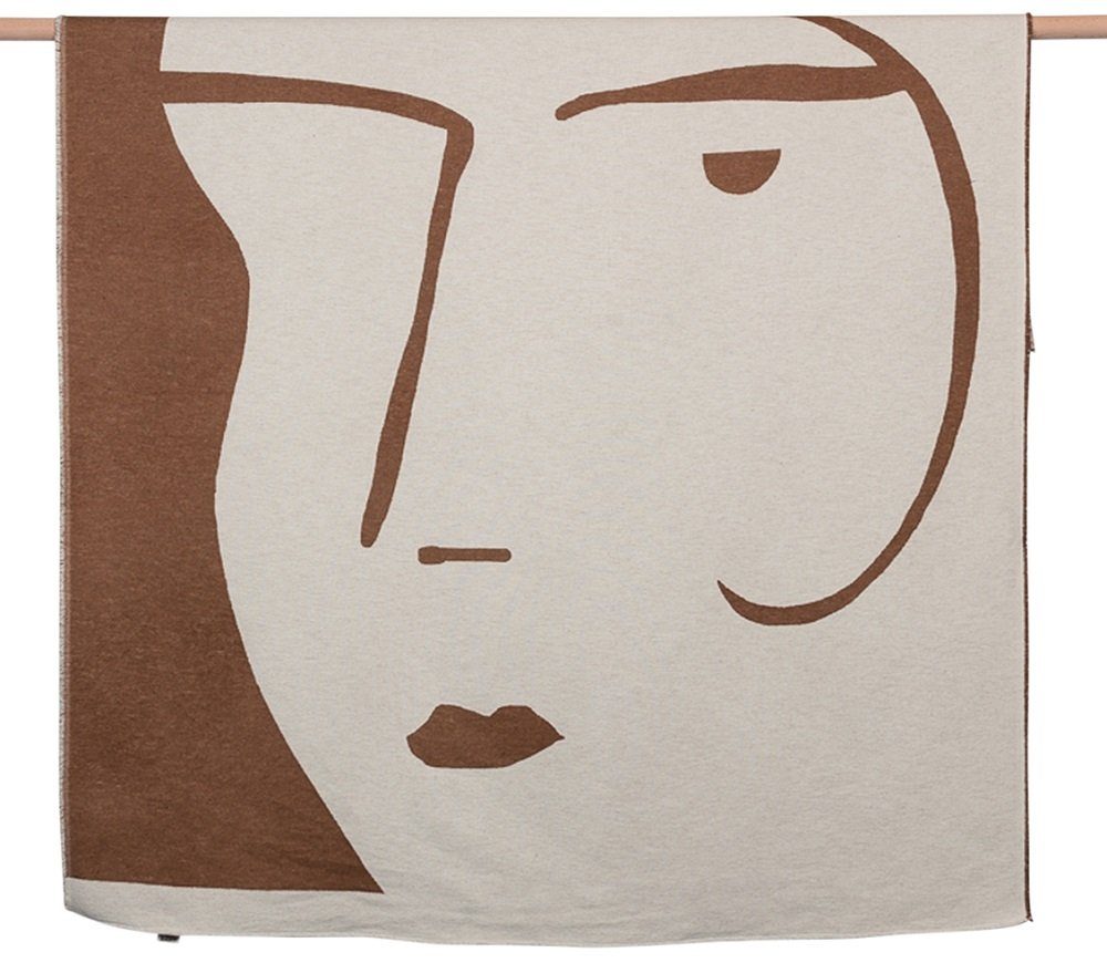 Wohndecke Luca 'Frau' 140 x 200 cm