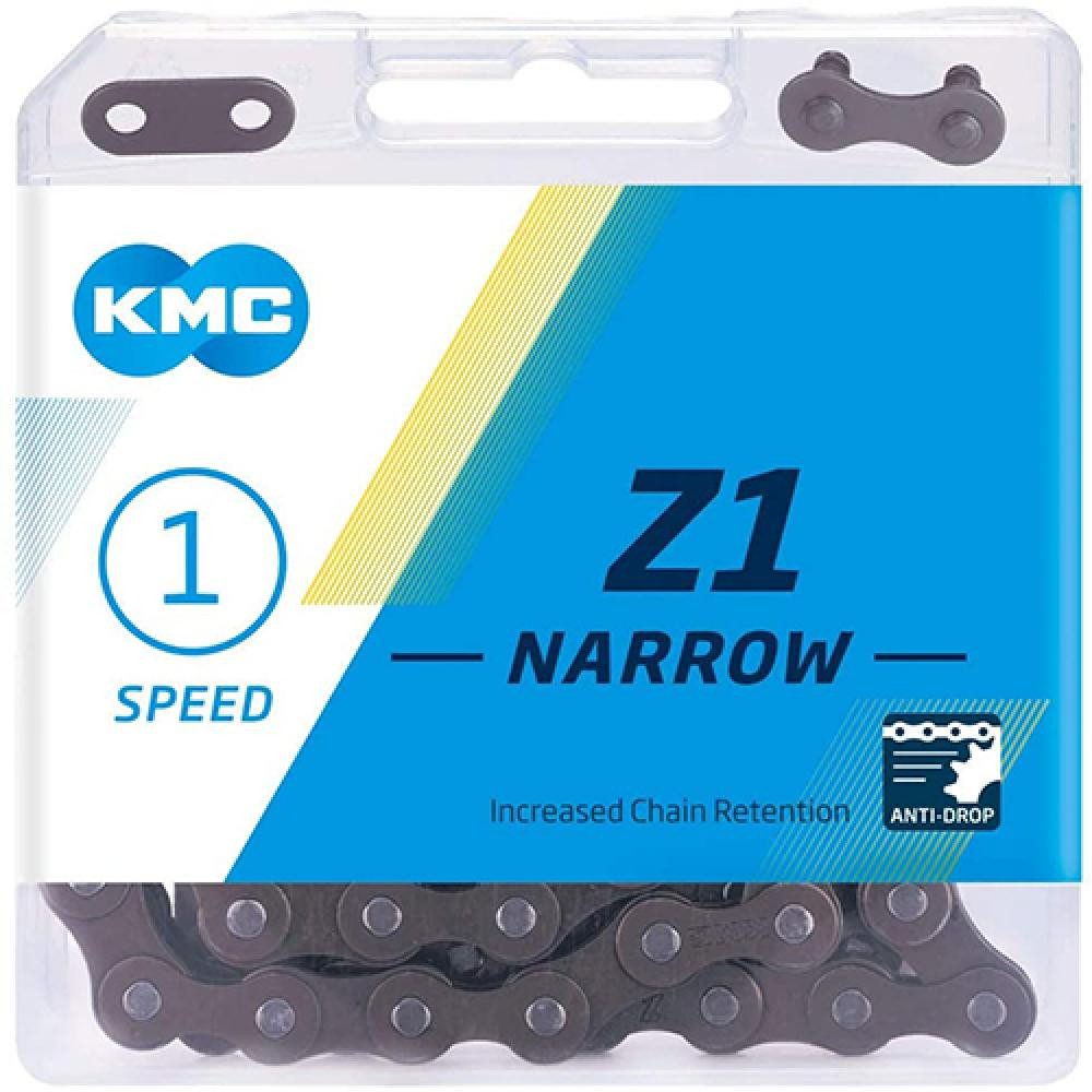 Fahrradkette KMC Z1 Narrow 1s Kette 112 Glieder braun - robuste Single-Speed-Kette
