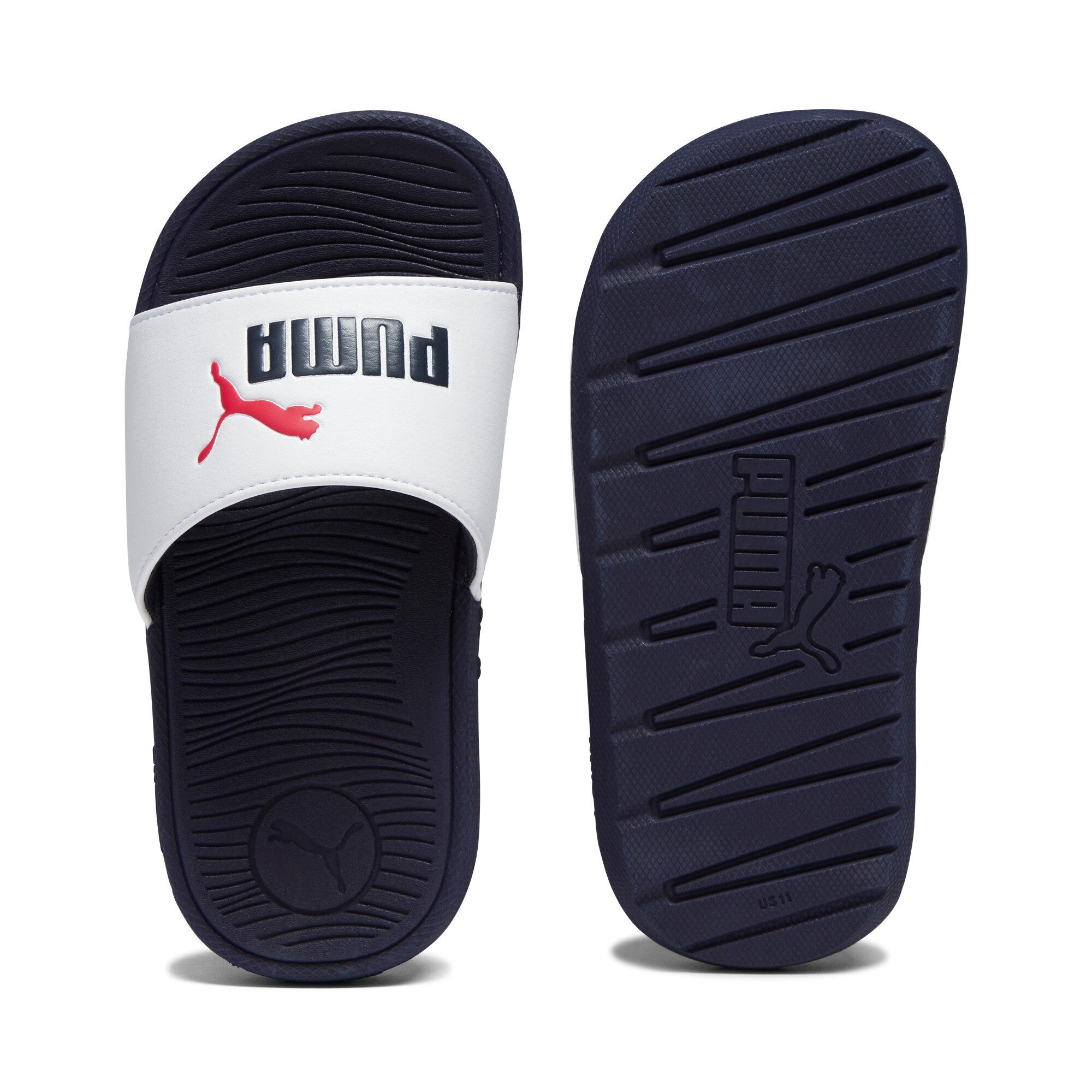 PUMA COOL CAT 2.0 PS Badesandale (für Kinder) mit gepolstertem Riemen, weich gepolstertes Fußbett, ohne Verschluss – Bild 4 von 5