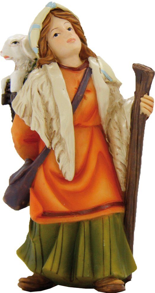 Lama Krippenfigur Groß – 13 Cm | Handgeschnitzt Aus Lindenholz | Mit Baumwollbeutel