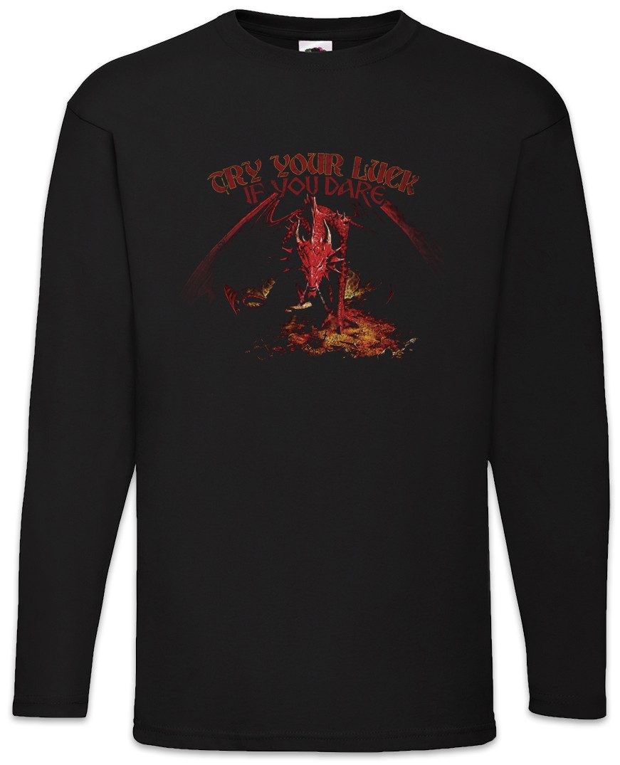 Langarmshirt Dragon I Langarm T-Shirt Drache Fantasy Tattoo Monster Drachen